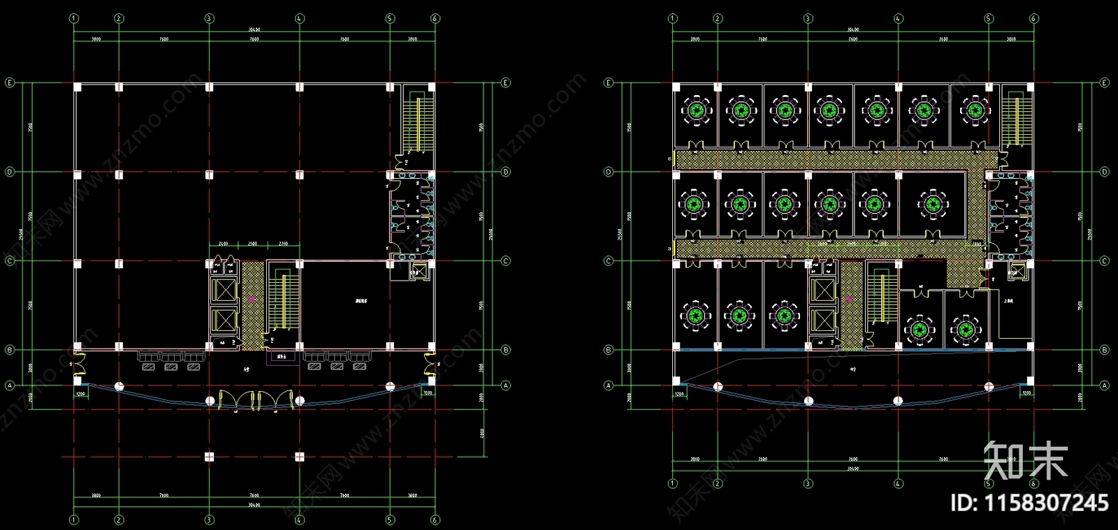 某酒店建筑方案设计图cad施工图下载【ID:1158307245】
