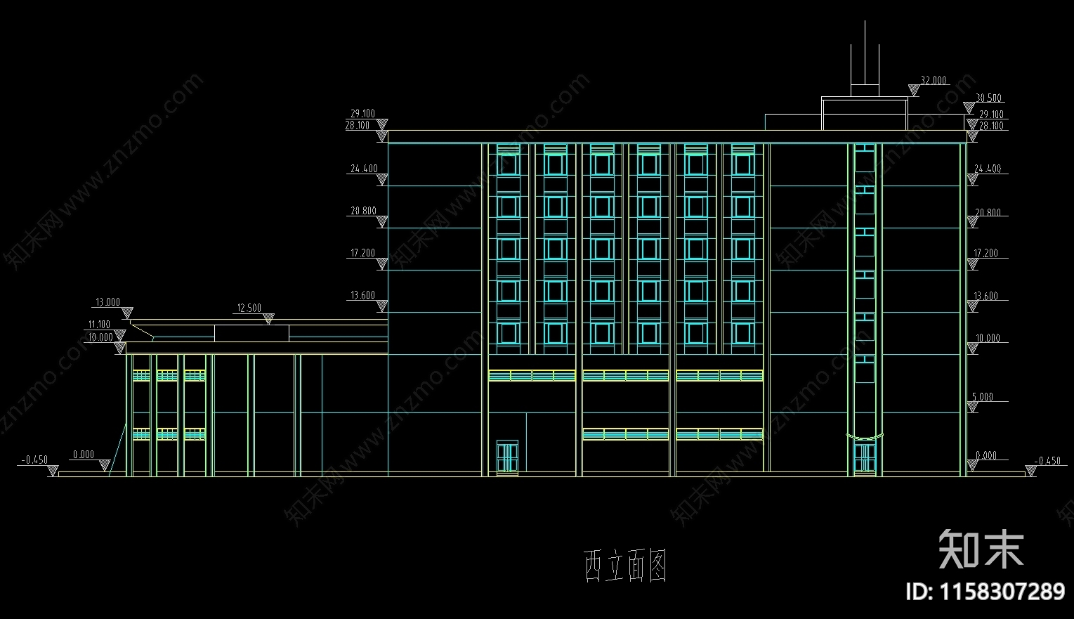 豪华酒店方案设计图纸cad施工图下载【ID:1158307289】