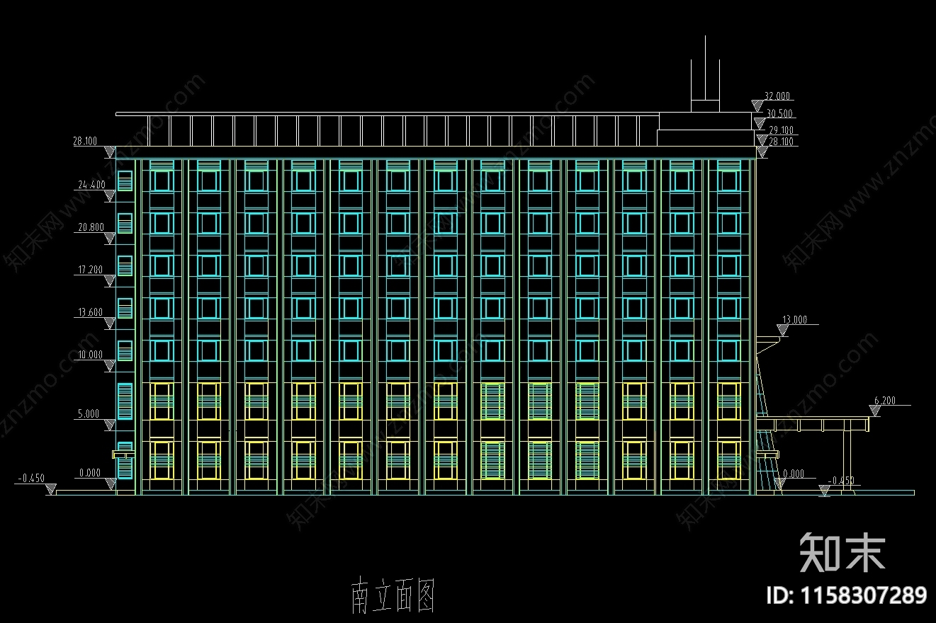 豪华酒店方案设计图纸cad施工图下载【ID:1158307289】