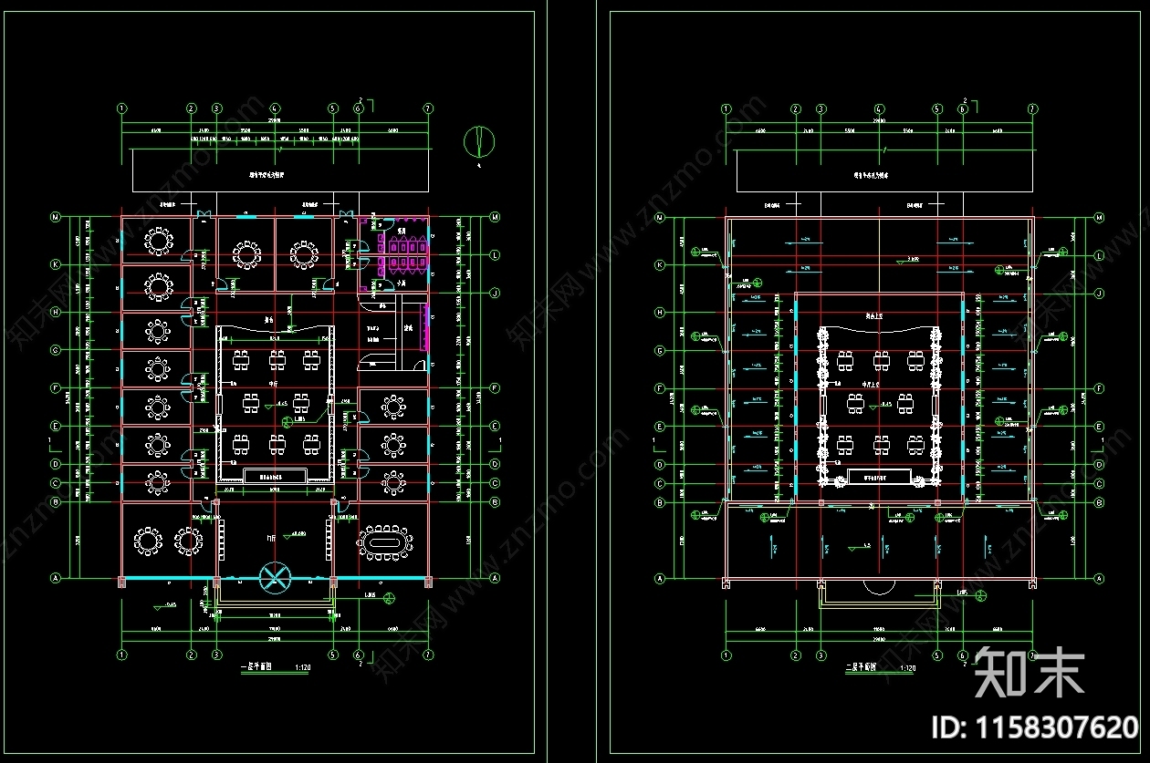 民宿大酒店建筑设计图纸cad施工图下载【ID:1158307620】