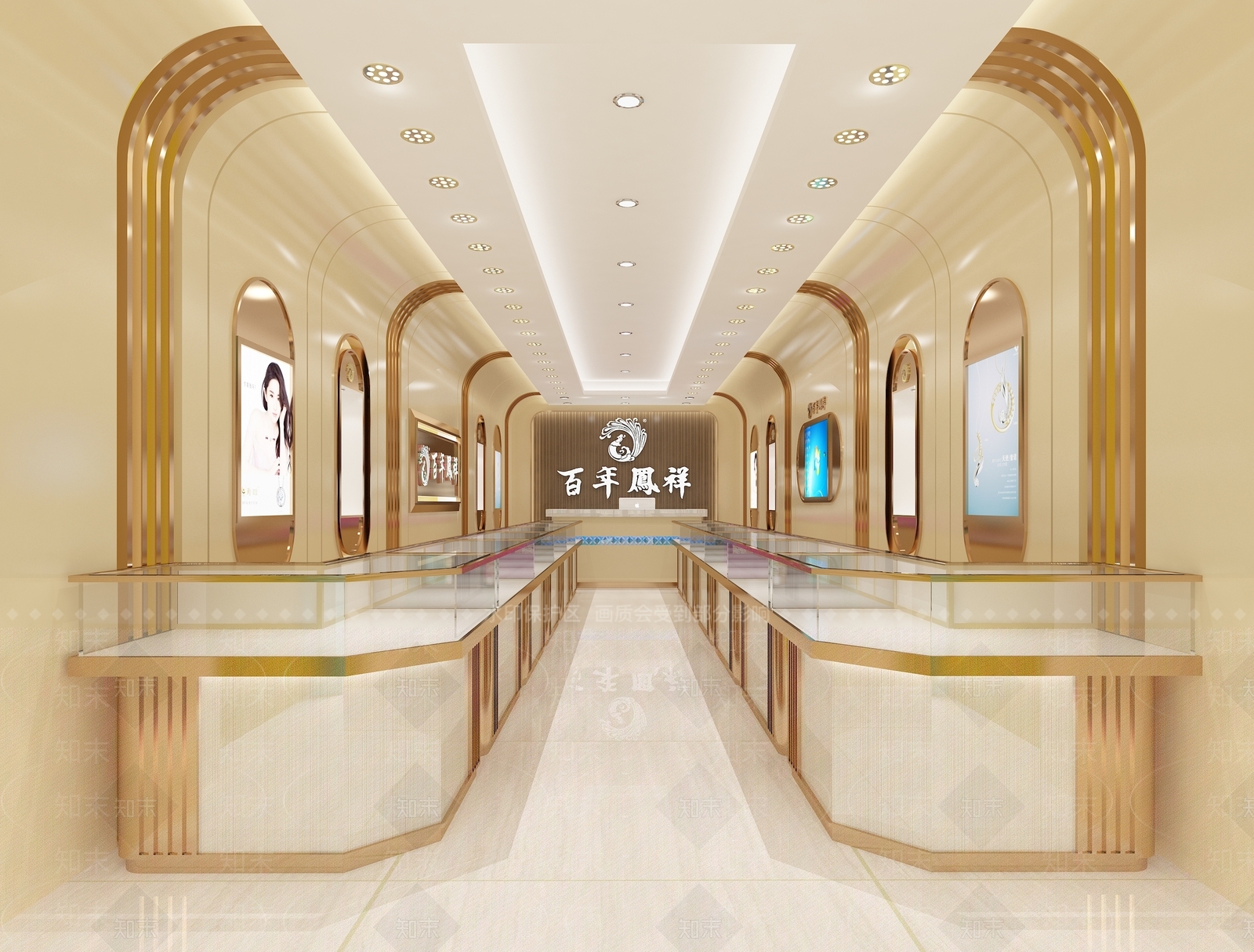 现代珠宝店SU模型下载【ID:1158308756】