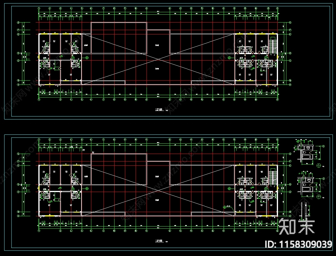 欧式宾馆建筑图cad施工图下载【ID:1158309039】