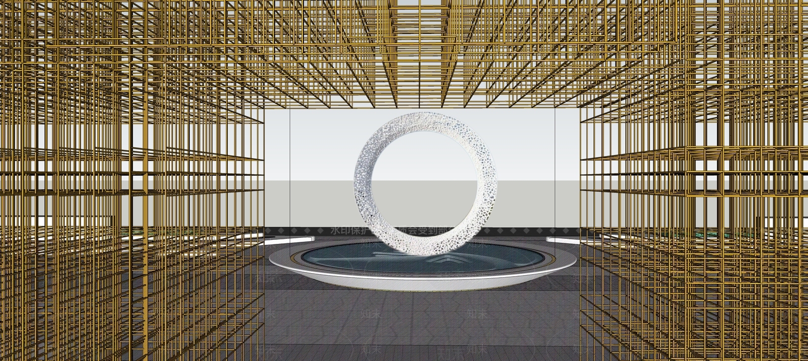 现代水景SU模型下载【ID:1158311392】