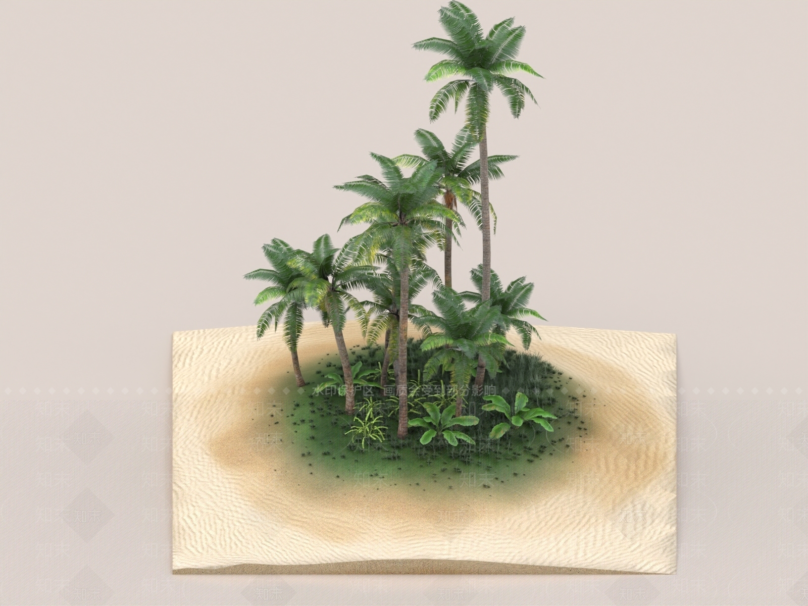 椰子树3D模型下载【ID:1158321163】