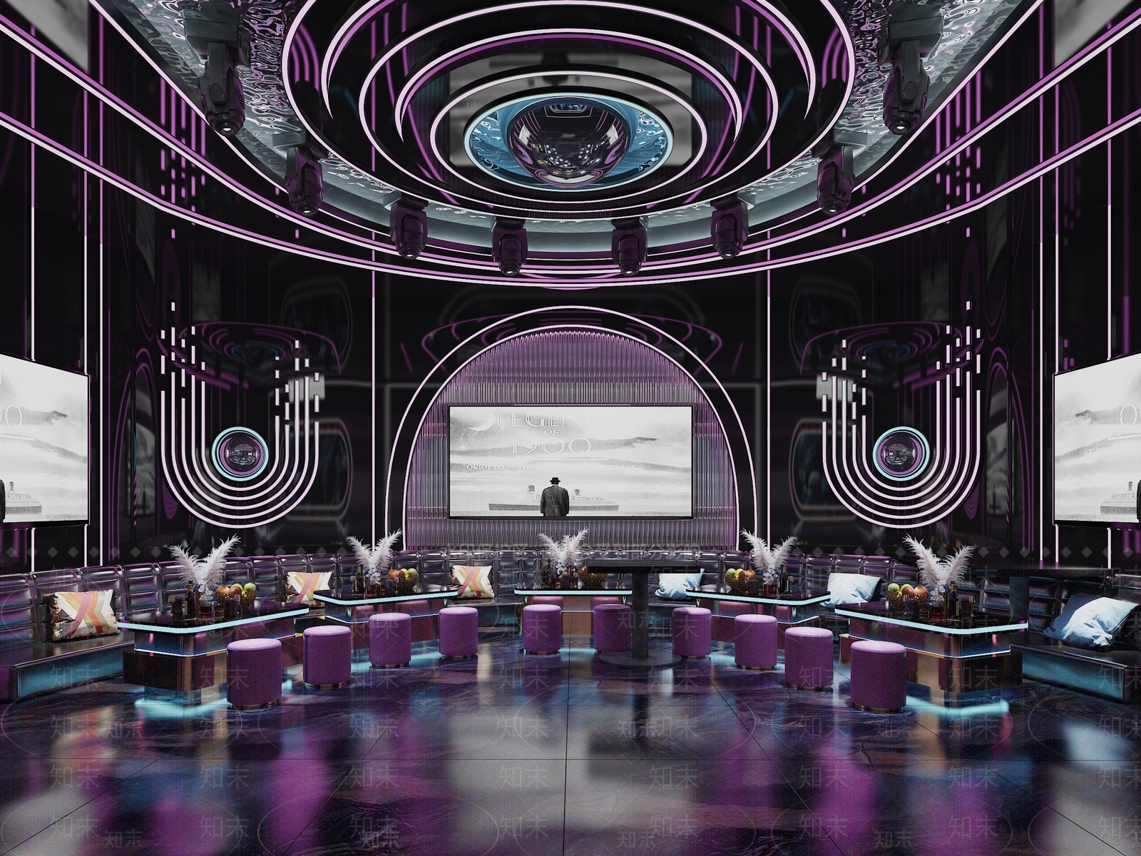 现代KTV包厢SU模型下载【ID:1158326003】