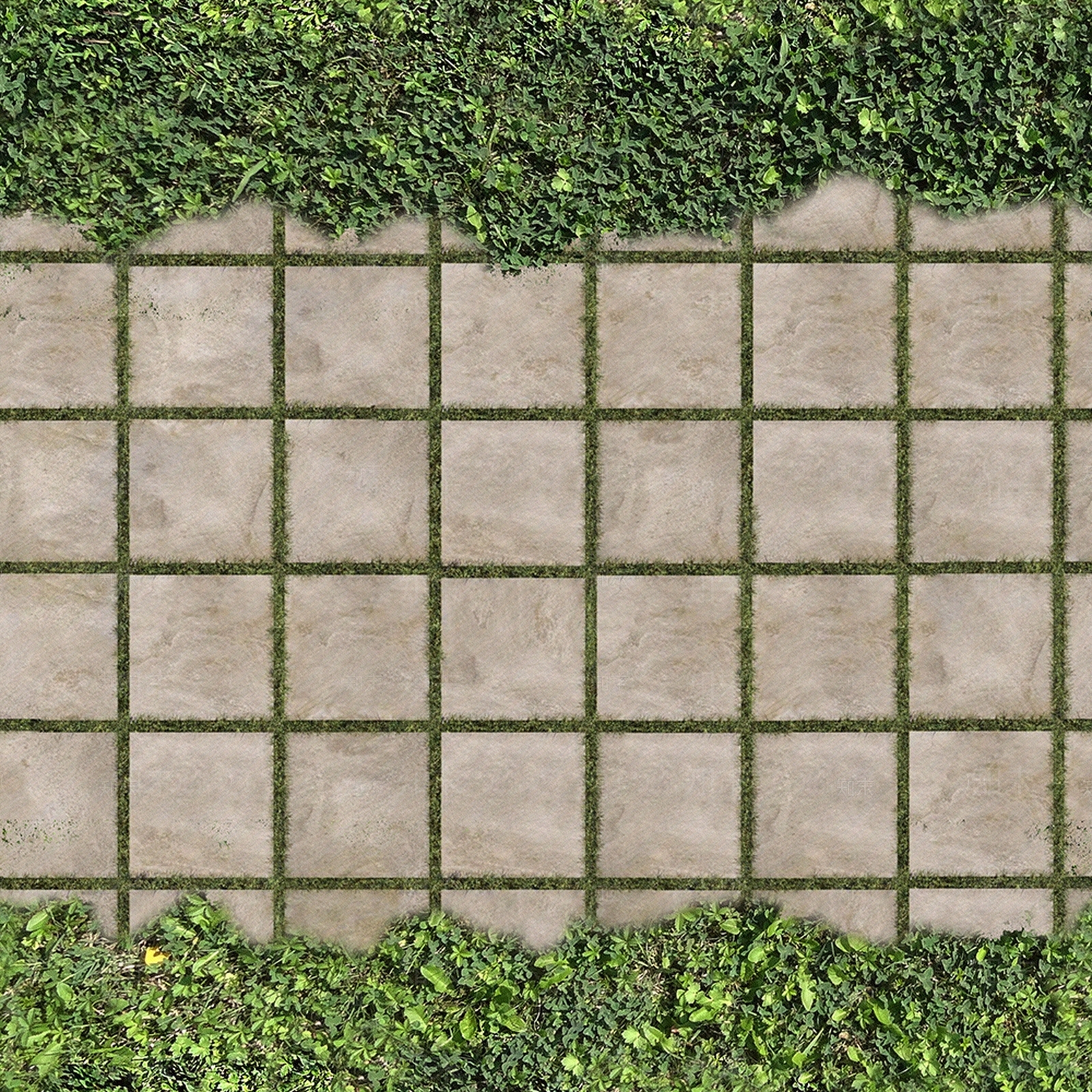 无缝公园透水砖草坪砖植草砖停车位铺装铺路贴图下载【ID:1158326919】