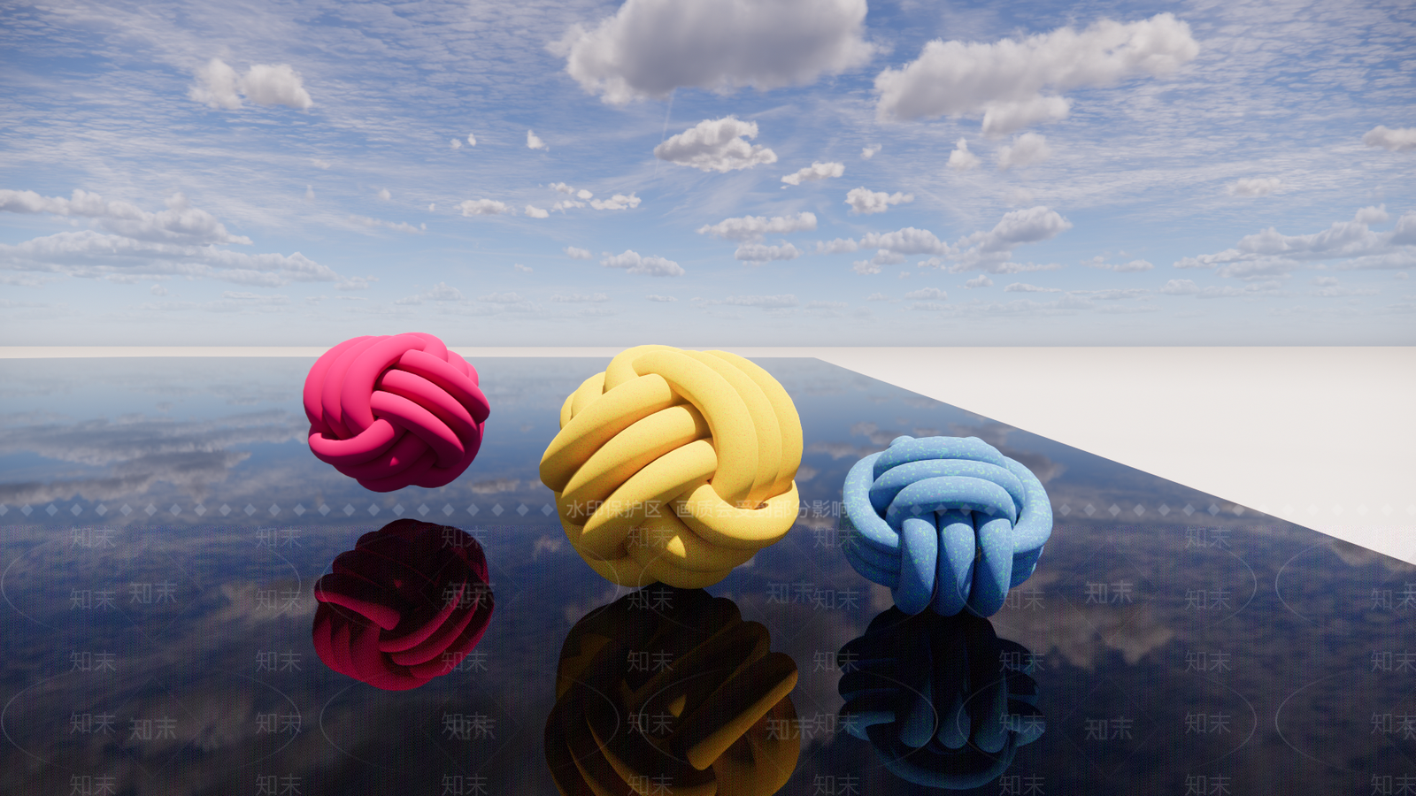 现代毛线球婚礼道具SU模型下载【ID:1158330776】