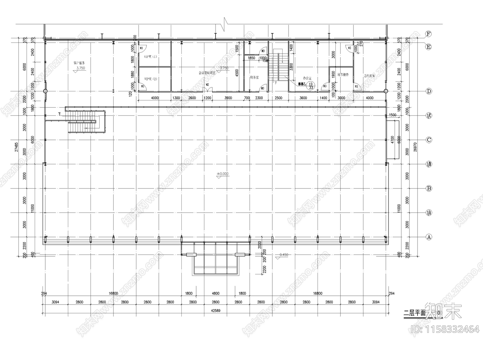 汽车集团销售连锁店建cad施工图下载【ID:1158332464】