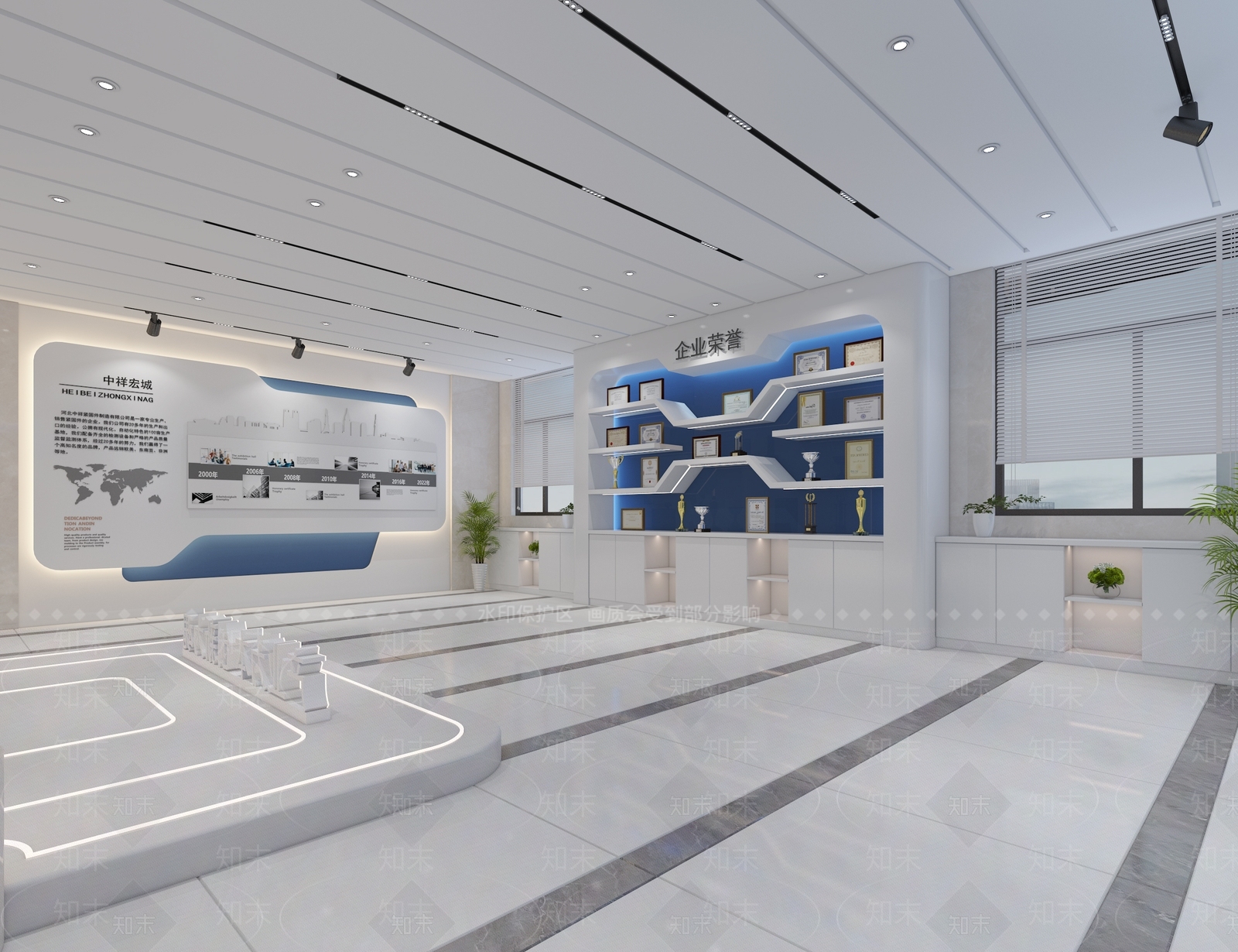 现代科技展厅3D模型下载【ID:1158335245】