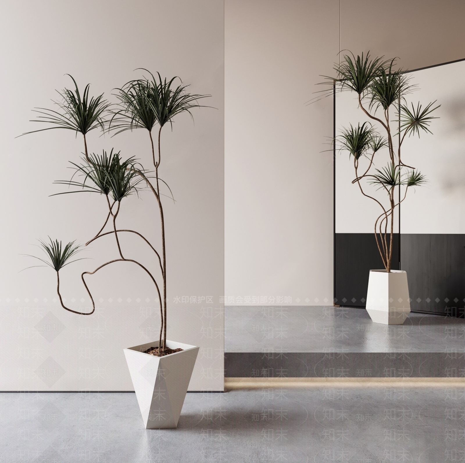 绿植盆栽SU模型下载【ID:1158338139】