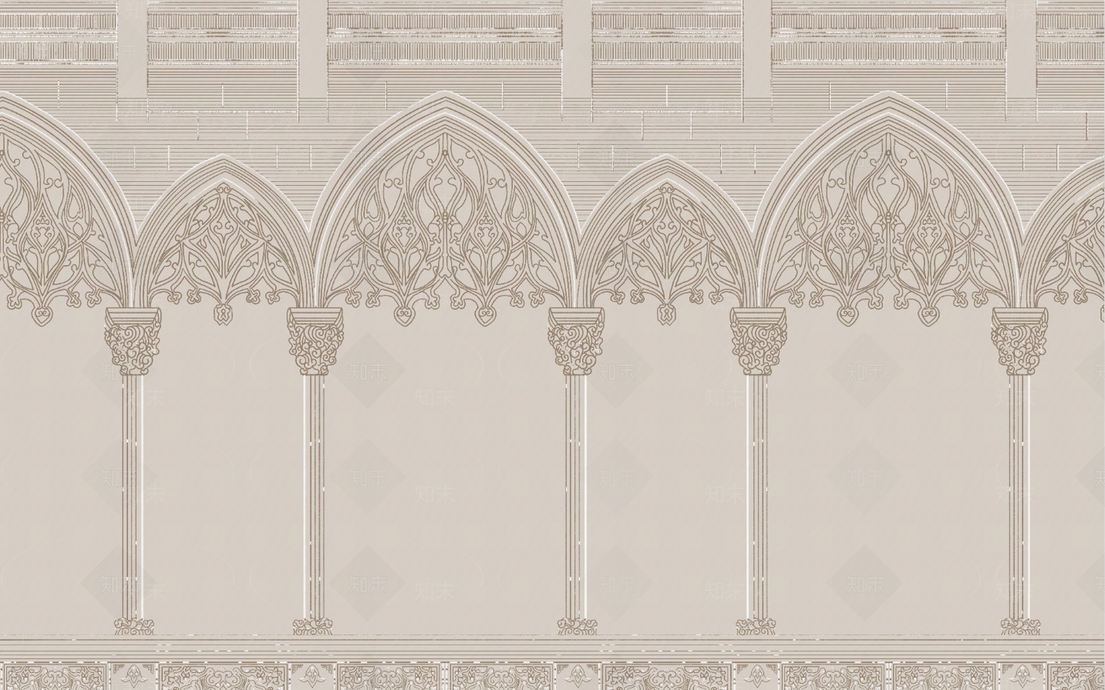 欧式建筑壁纸壁布贴图下载【ID:1158342012】