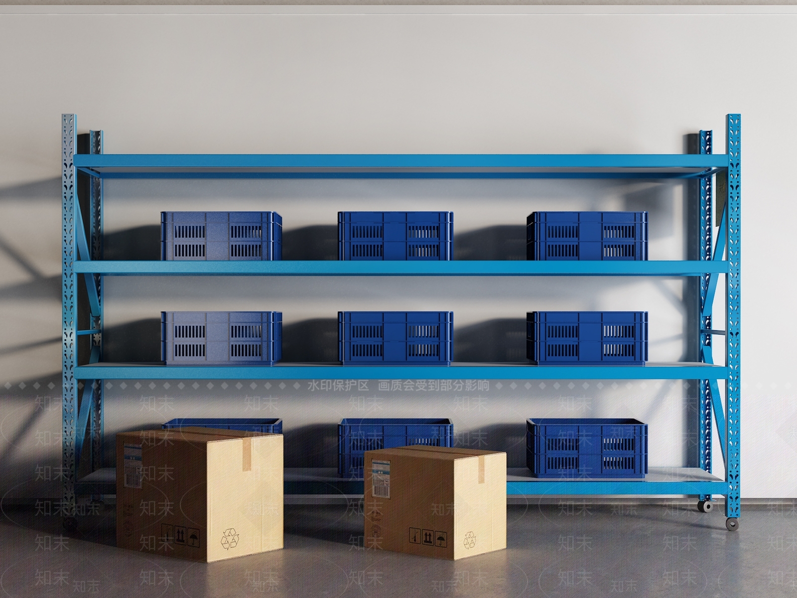 现代货架3D模型下载【ID:1158354699】