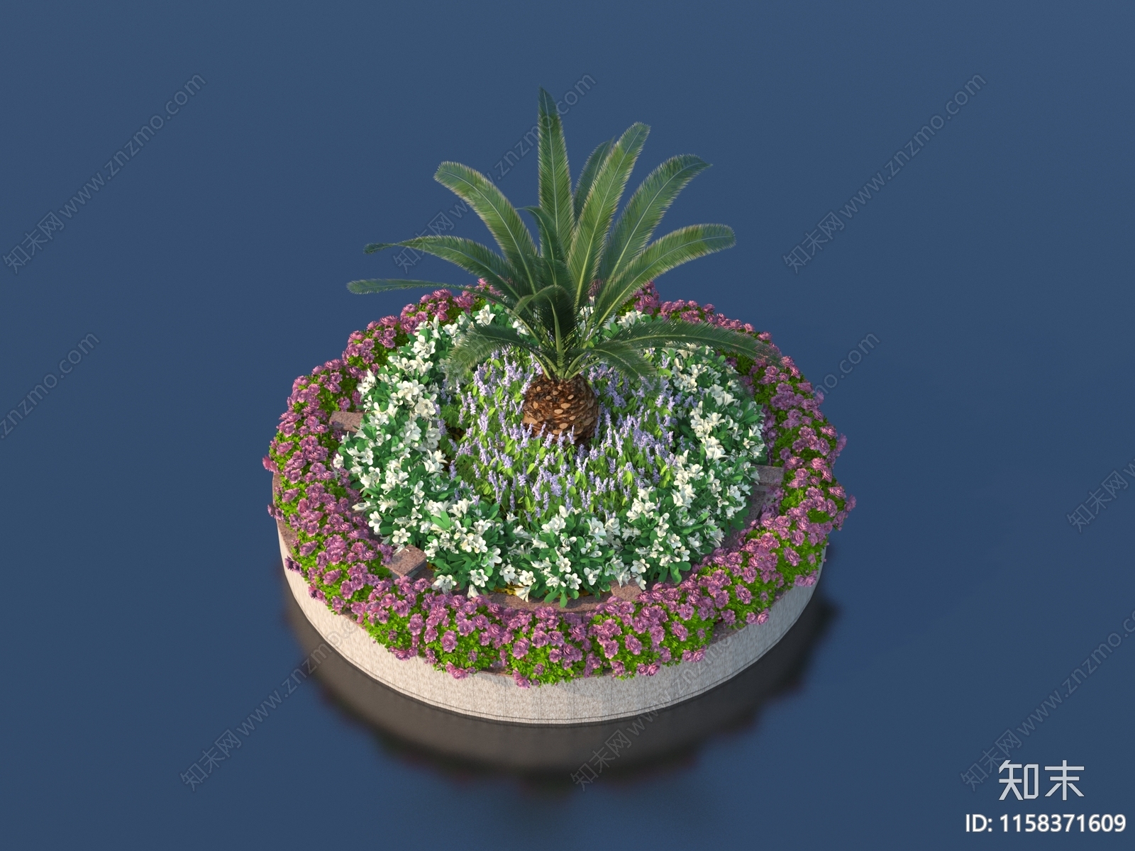 花坛3D模型下载【ID:1158371609】