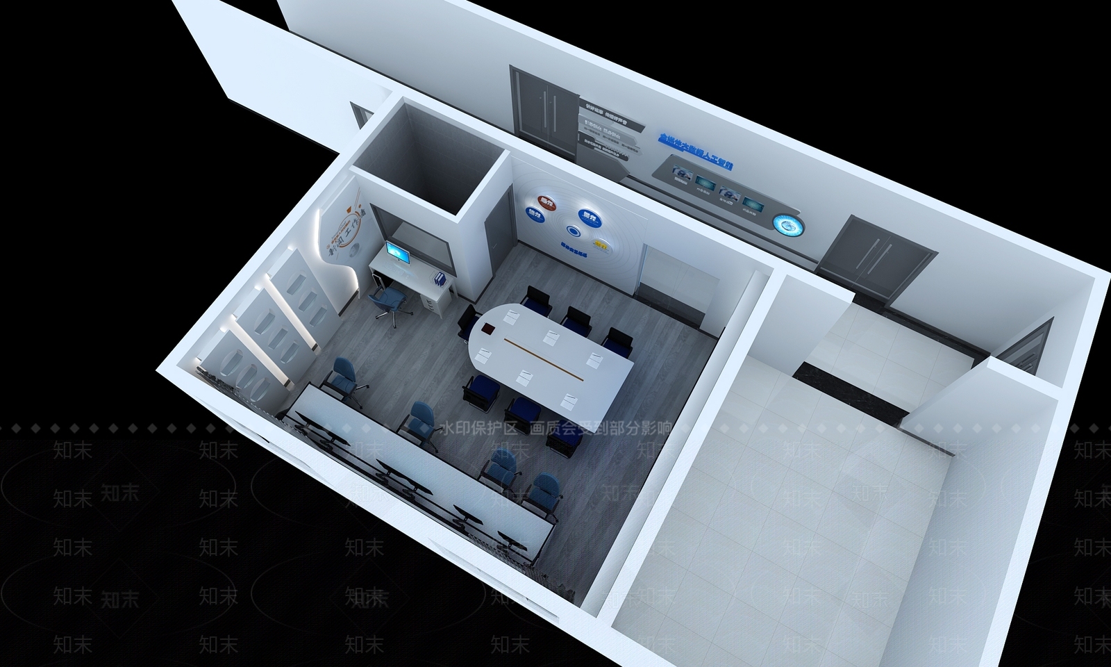 现代控制室3D模型下载【ID:1158371414】