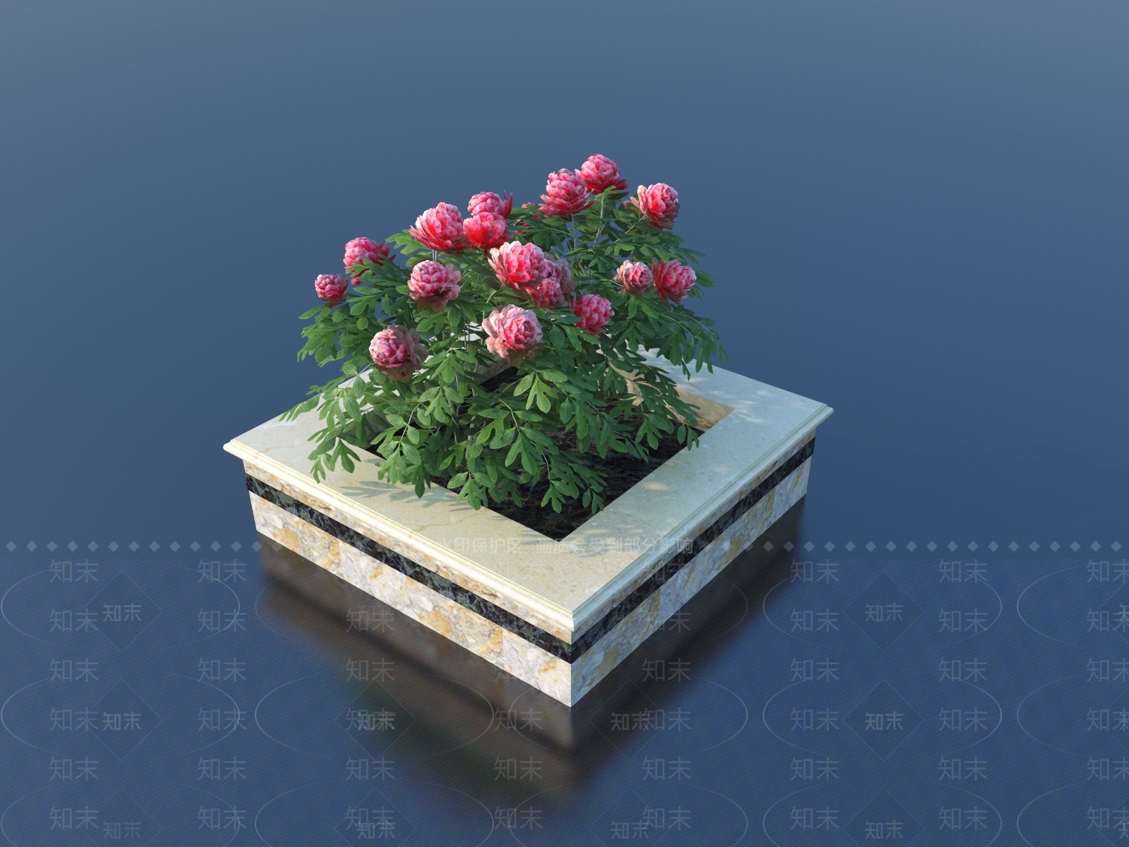 花坛3D模型下载【ID:1158371788】