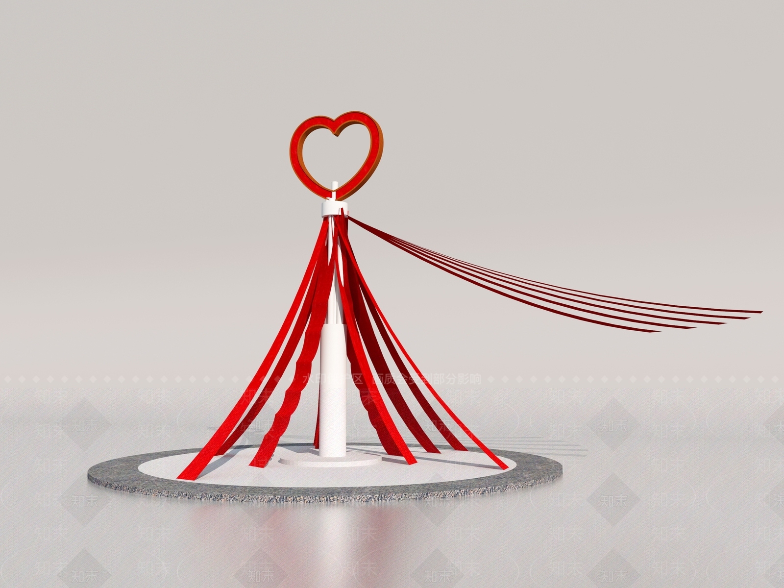 现代广场打卡景观3D模型下载【ID:1158376374】