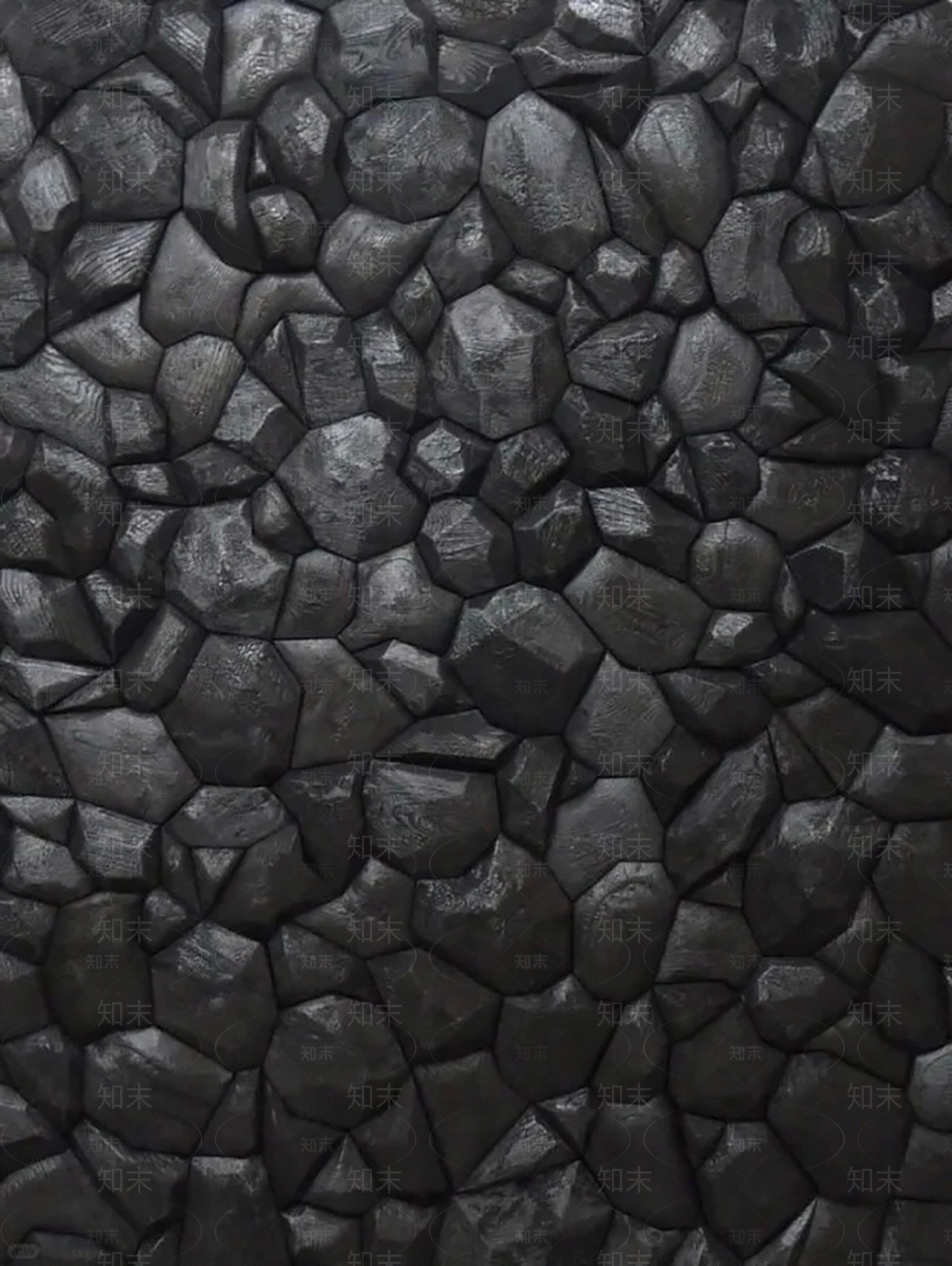 黑色石头碎拼背景贴图下载【ID:1158387635】