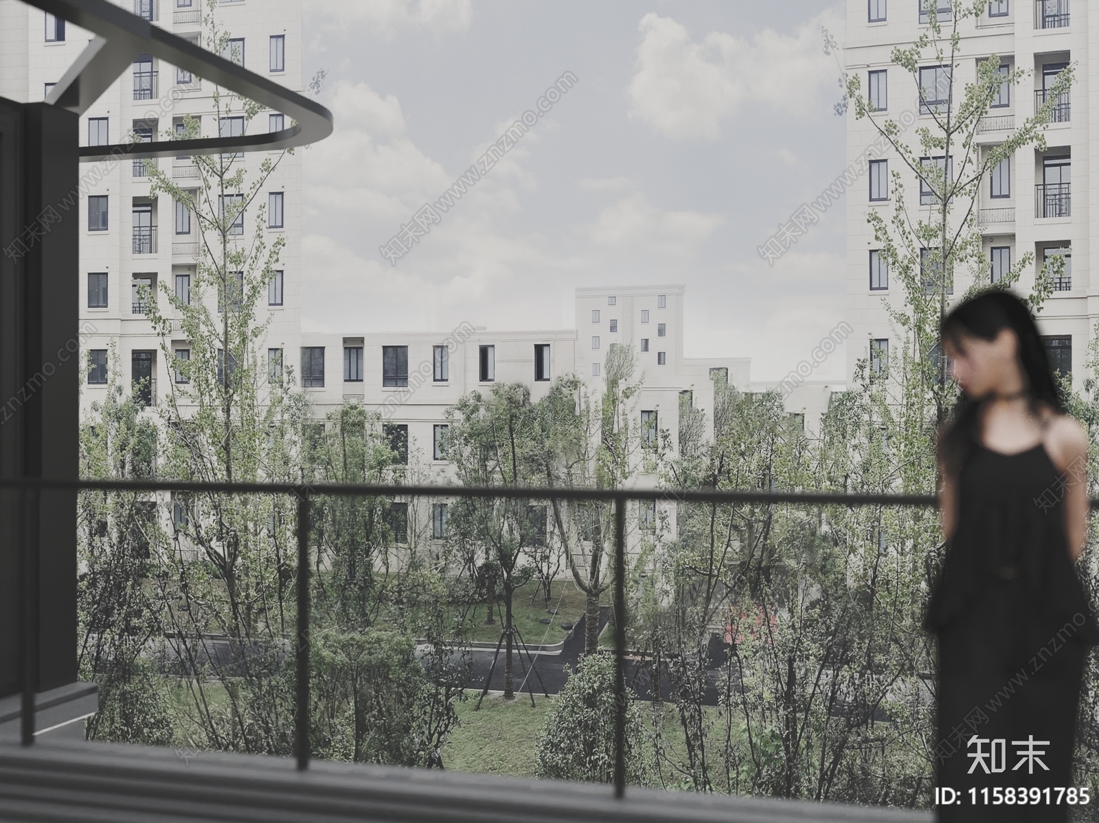 小区景观贴图下载【ID:1158391785】