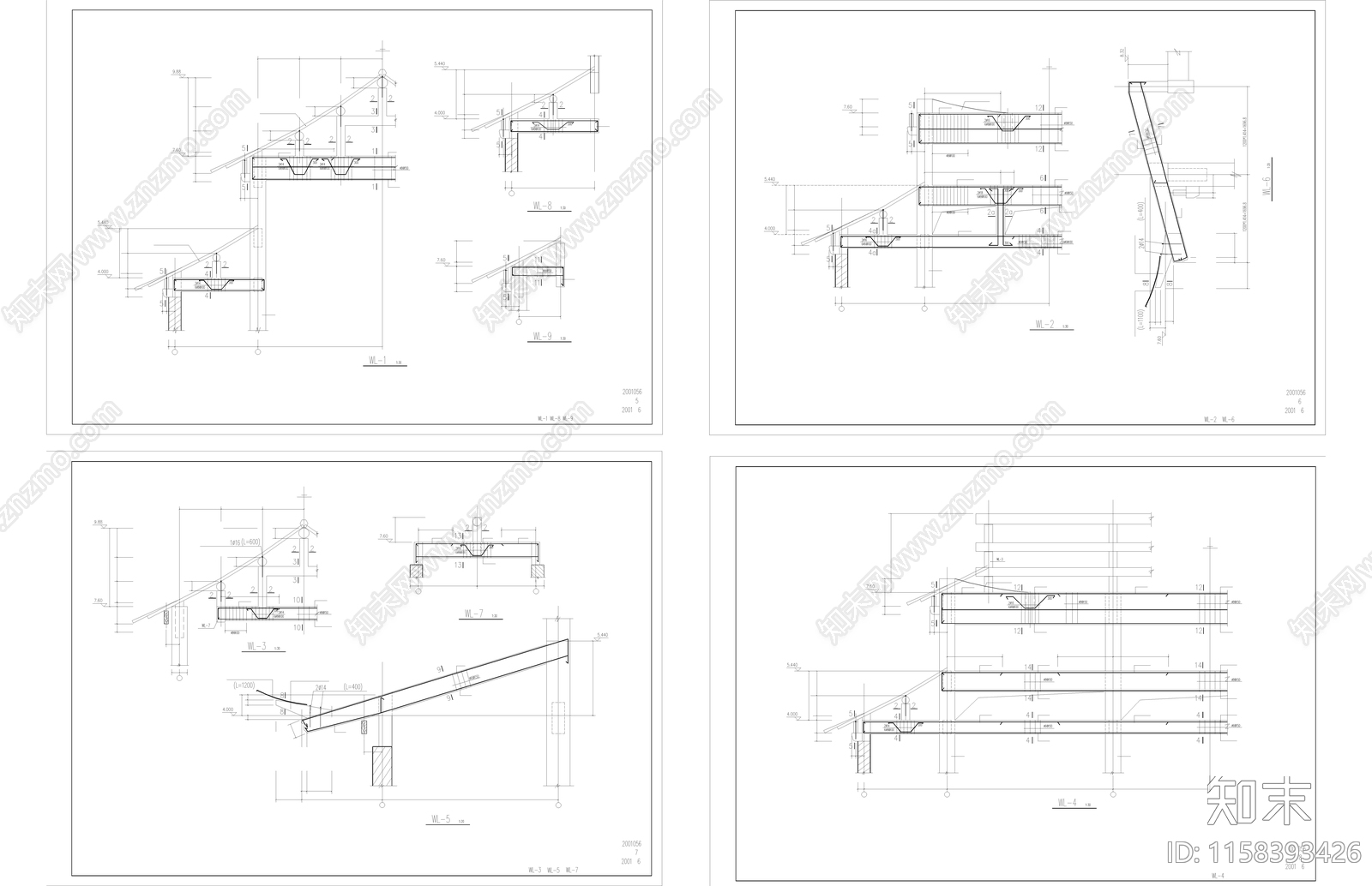 天王殿建筑cad施工图下载【ID:1158393426】