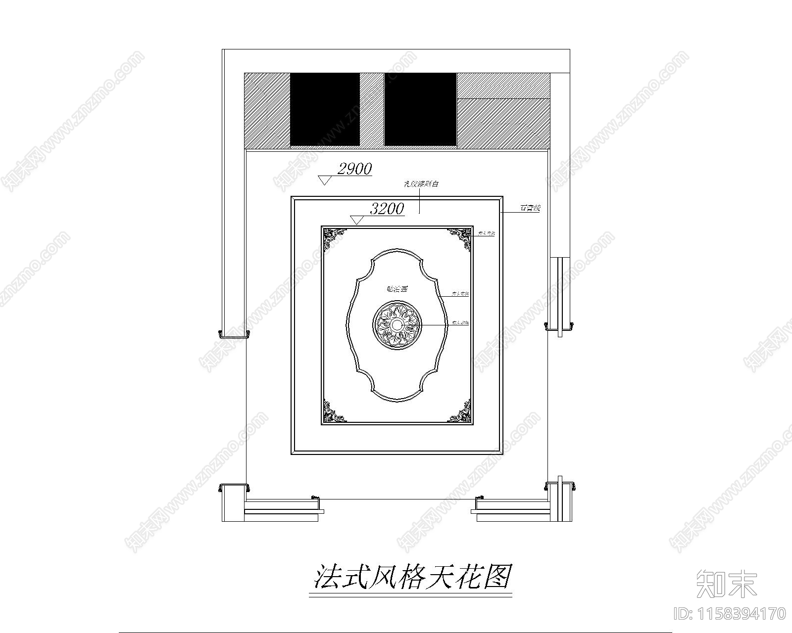 大同红星美凯龙法式cad施工图下载【ID:1158394170】