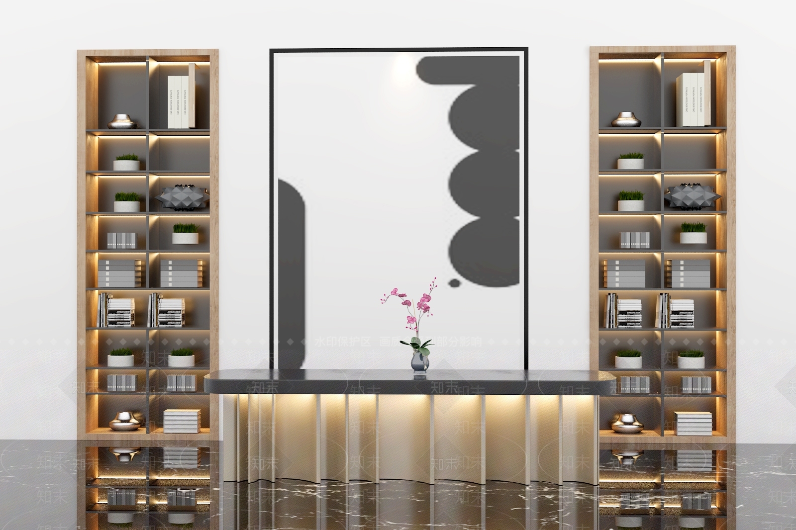 现代吧台3D模型下载【ID:1158403687】