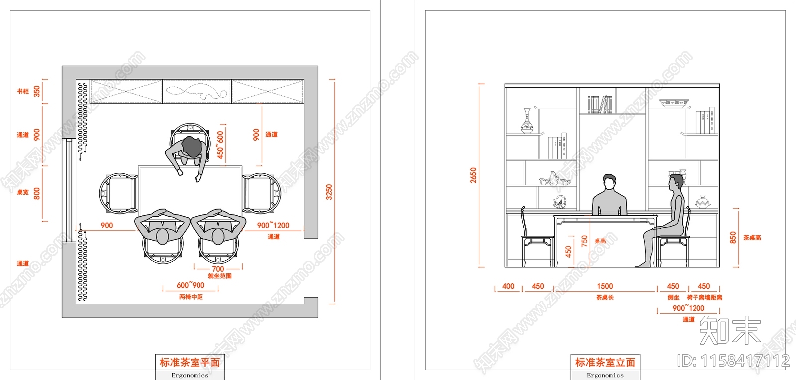人体工程学cad施工图下载【ID:1158417112】