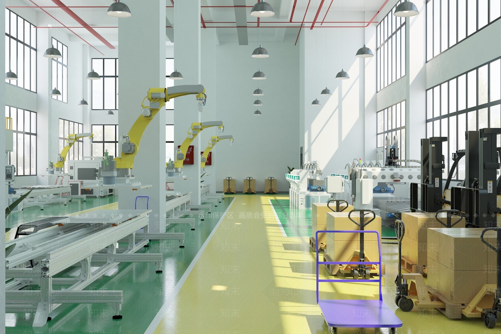 现代工业厂房3D模型下载【ID:1158418182】