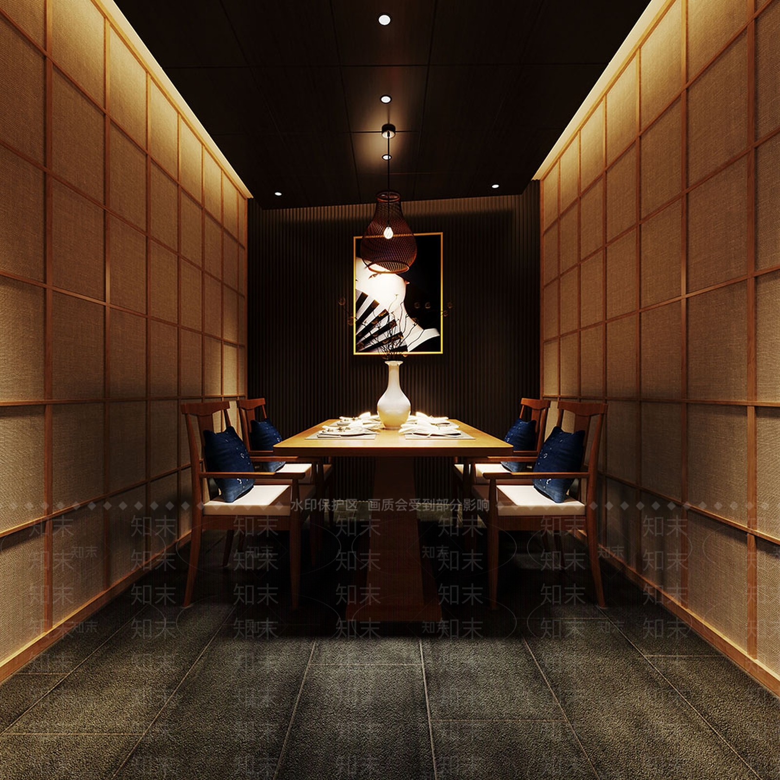日式包厢3D模型下载【ID:1214409092】