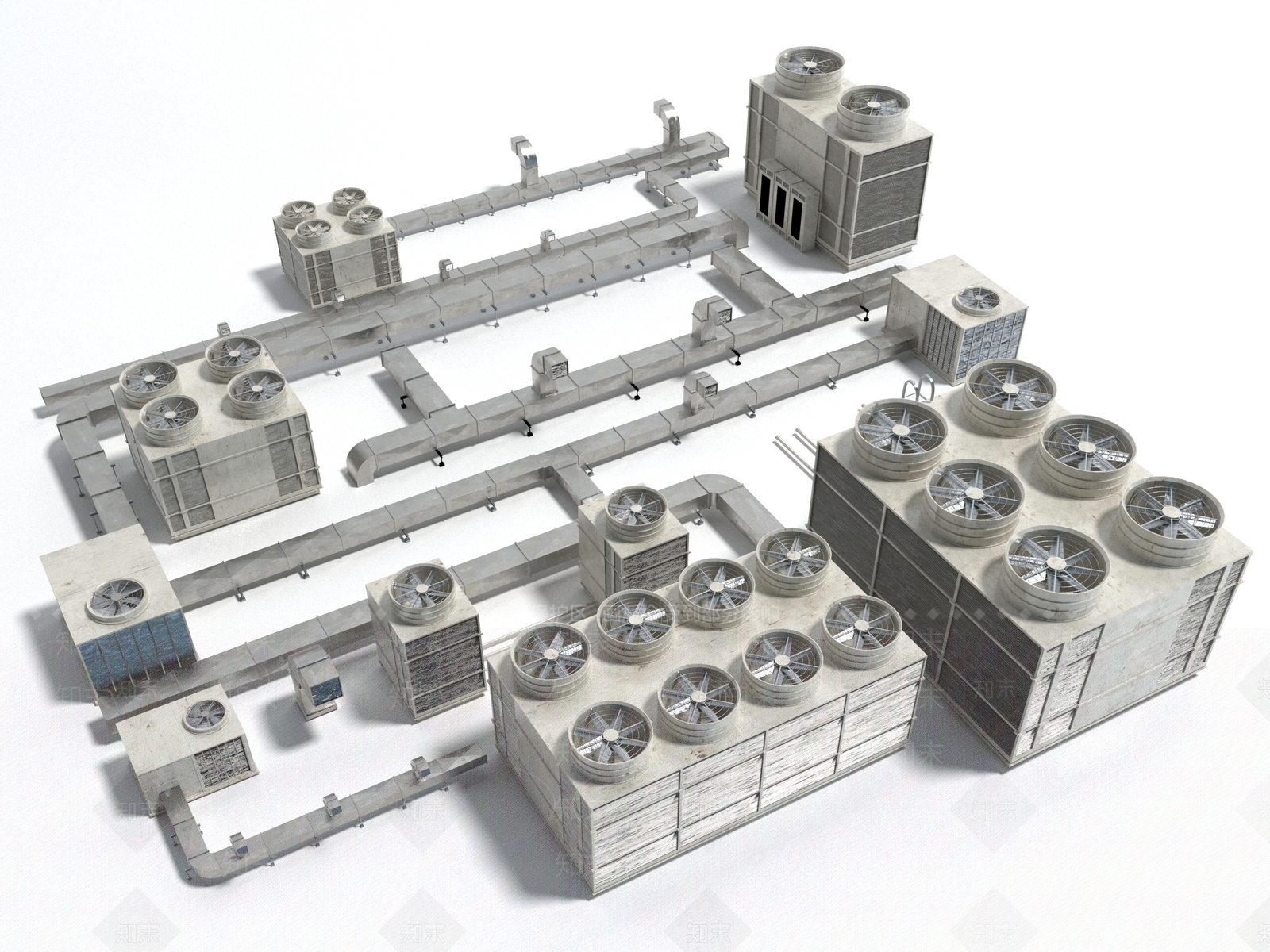 现代风格空调机3D模型下载【ID:1158422675】