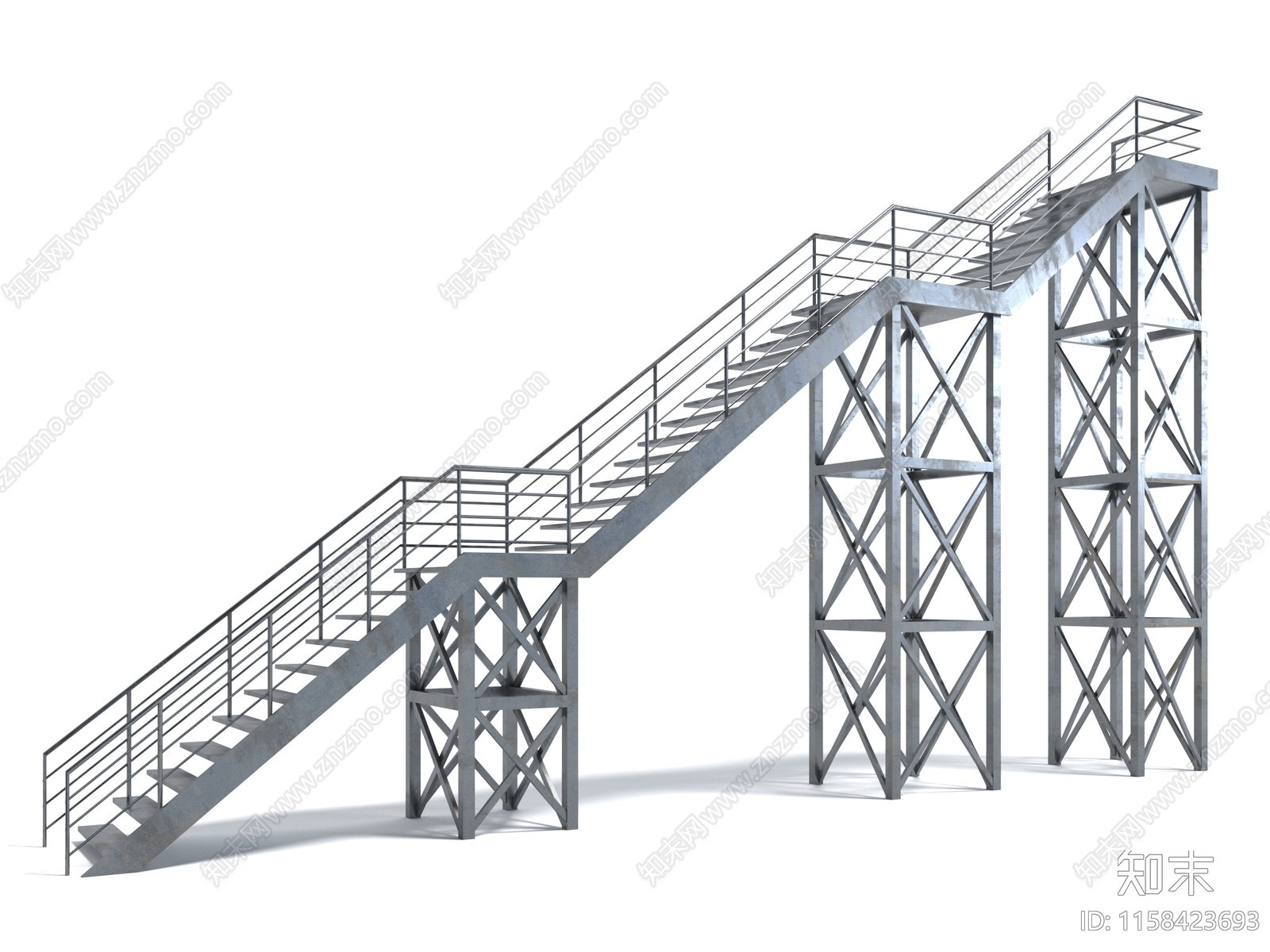 工业风风格楼梯3D模型下载【ID:1158423693】