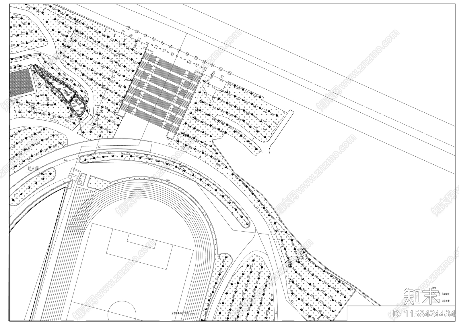 景观灌溉cad施工图下载【ID:1158424434】