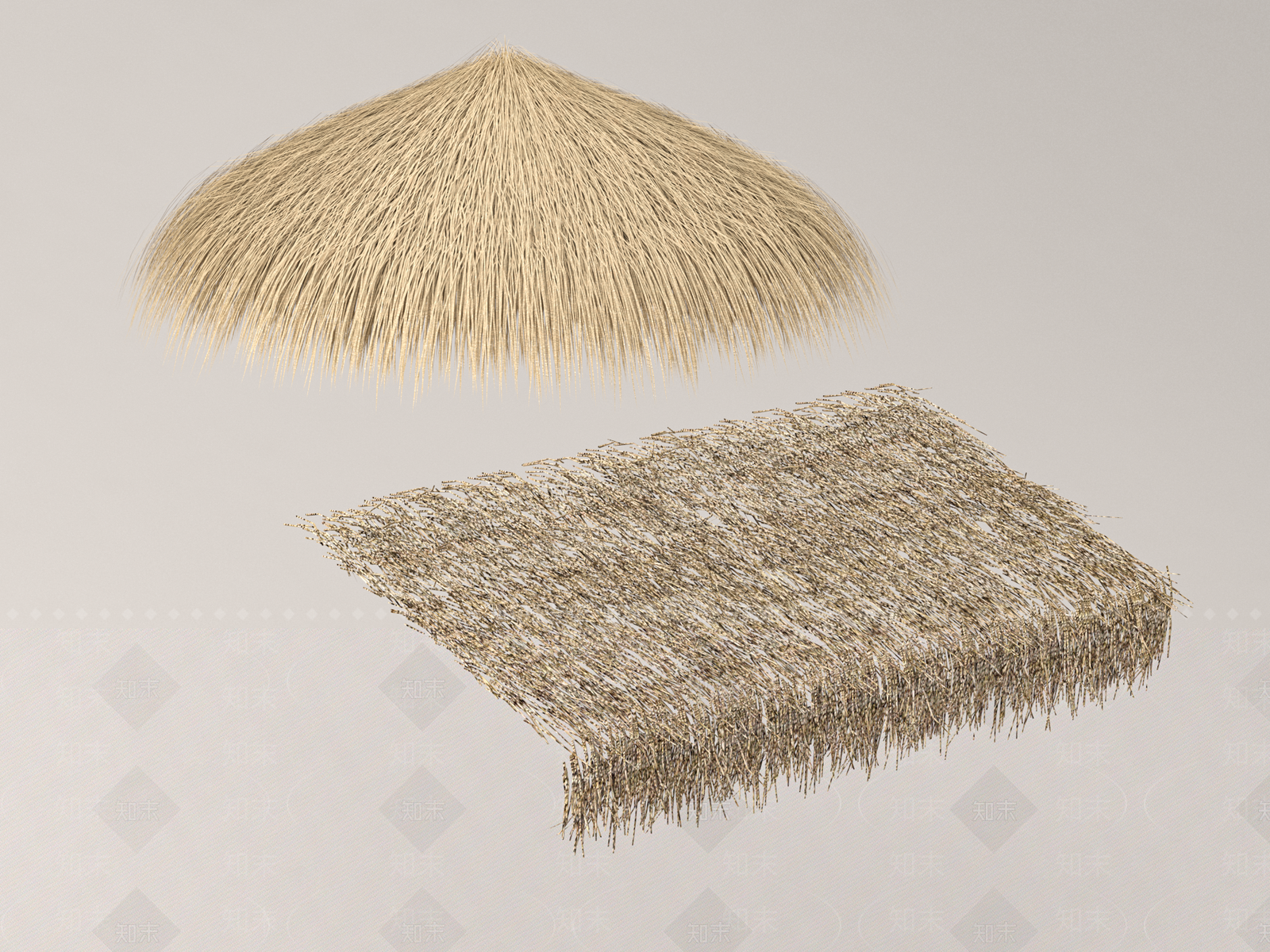 现代茅草棚SU模型下载【ID:1158425483】