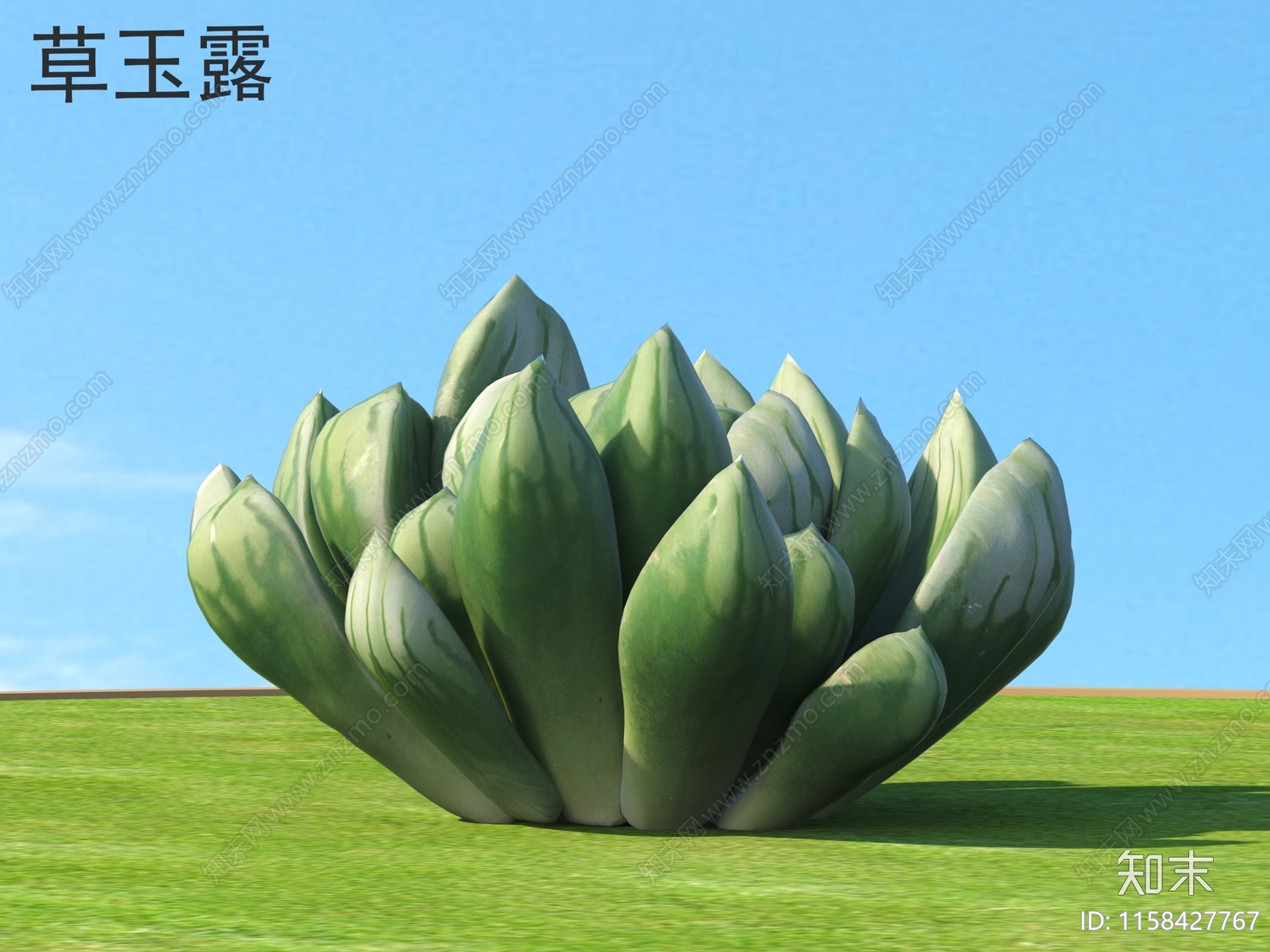 草玉露3D模型下载【ID:1158427767】