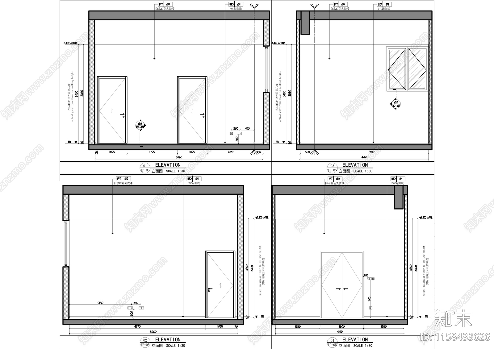 地下室物业用cad施工图下载【ID:1158433626】