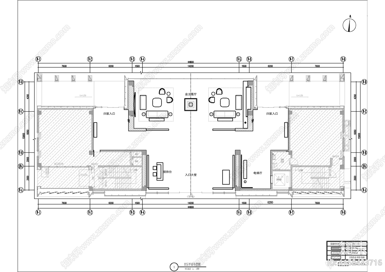 休闲会所cad施工图下载【ID:1158433716】