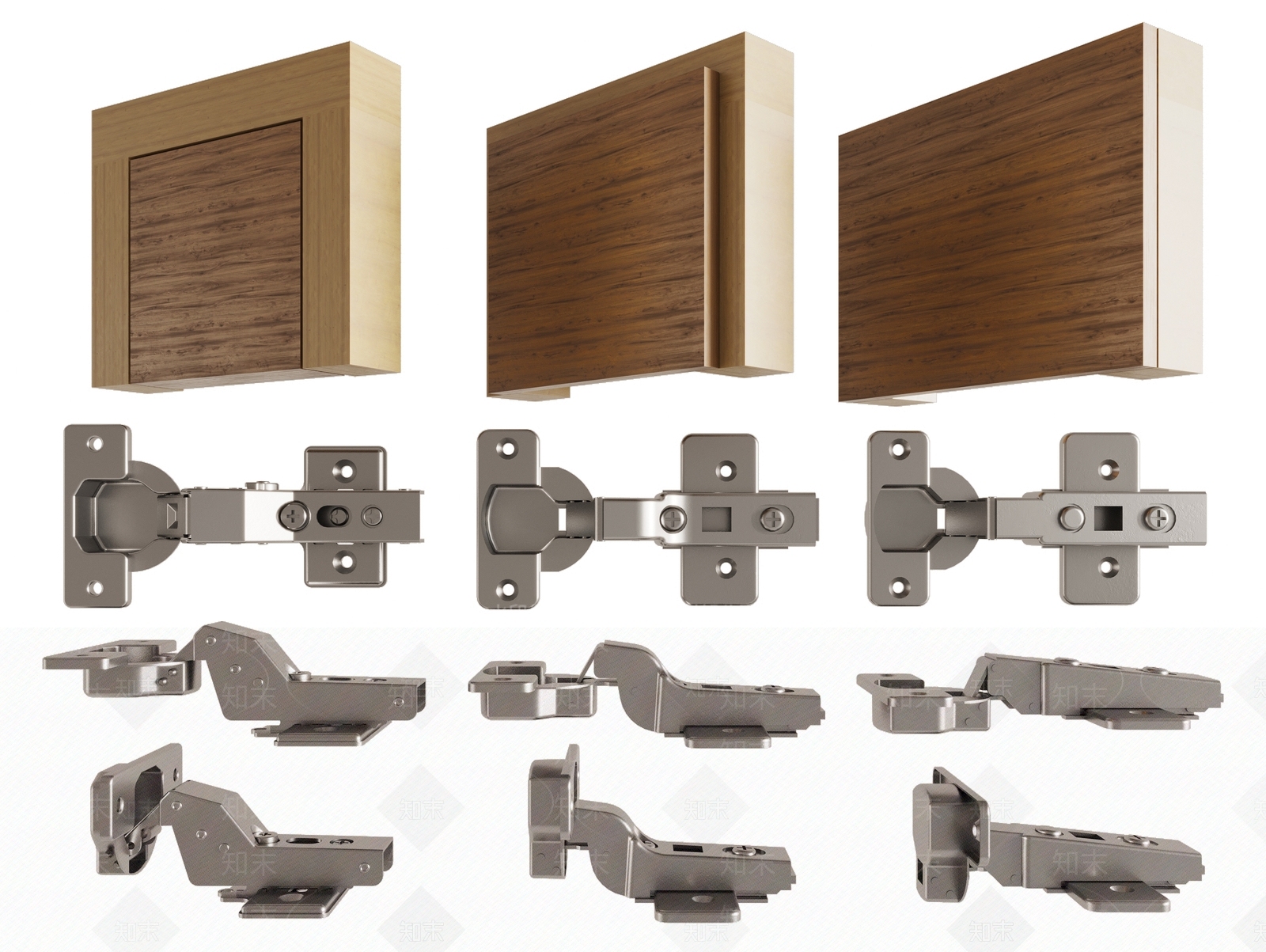 现代合页3D模型下载【ID:1158434348】