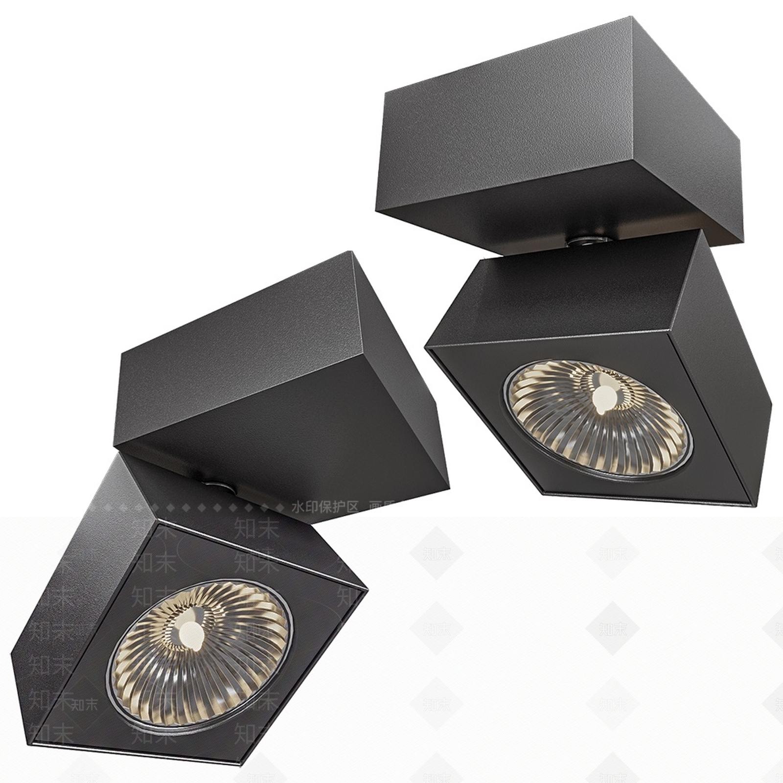 spoth北欧金属射灯18w3D模型下载【ID:1158438984】