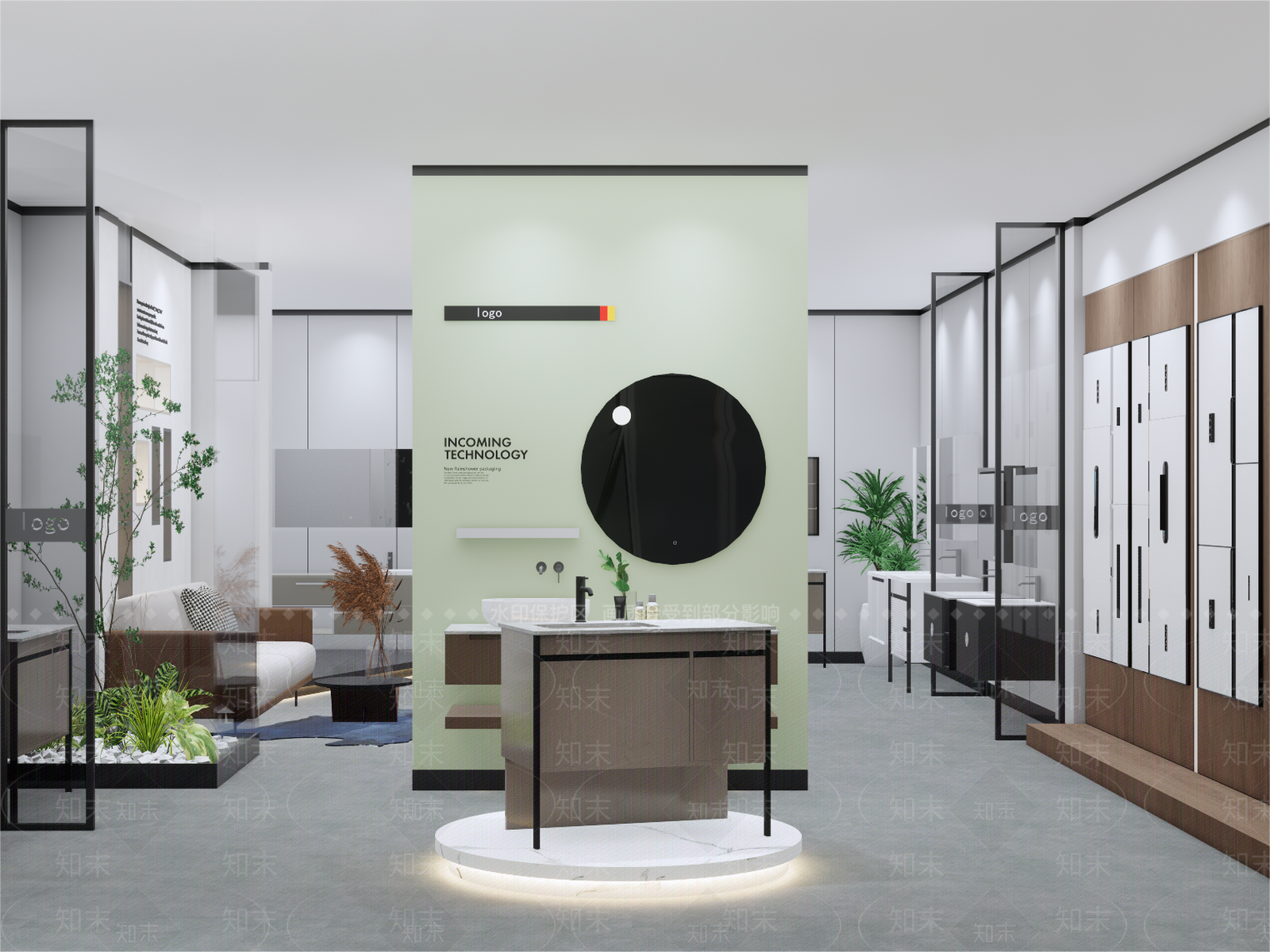 现代卫浴店SU模型下载【ID:1158452294】