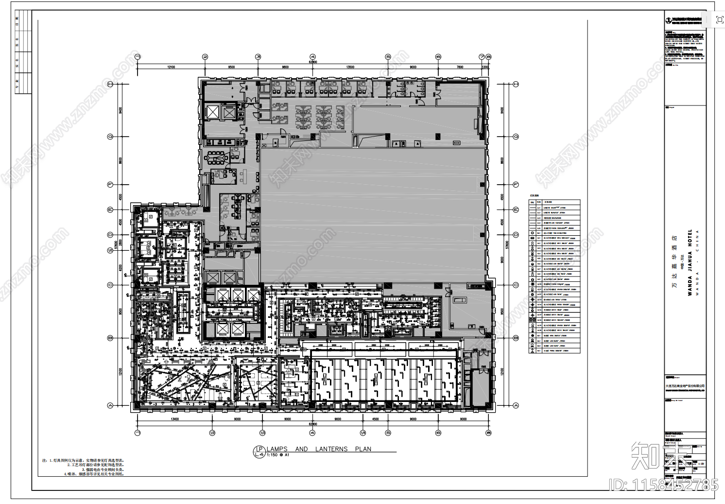酒店健身房装饰图纸cad施工图下载【ID:1158452785】