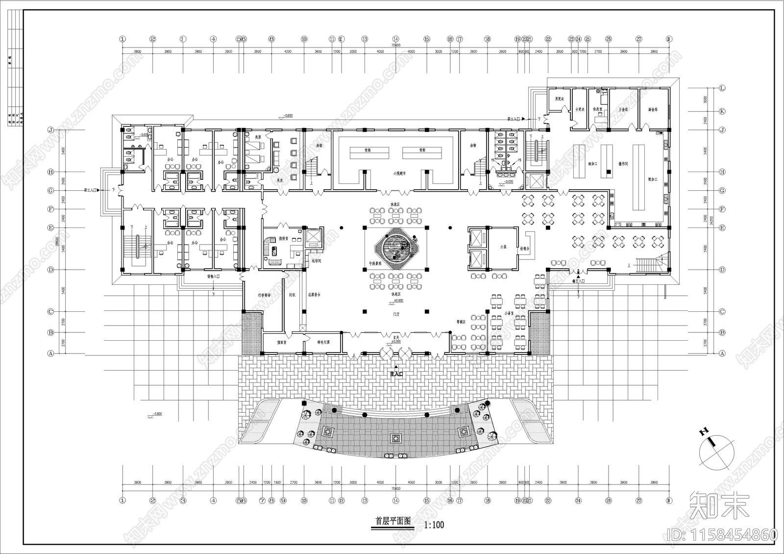 酒店施工图下载【ID:1158454860】