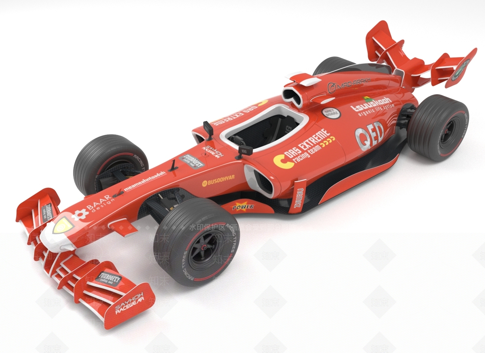 F1赛车3D模型下载【ID:1158458873】