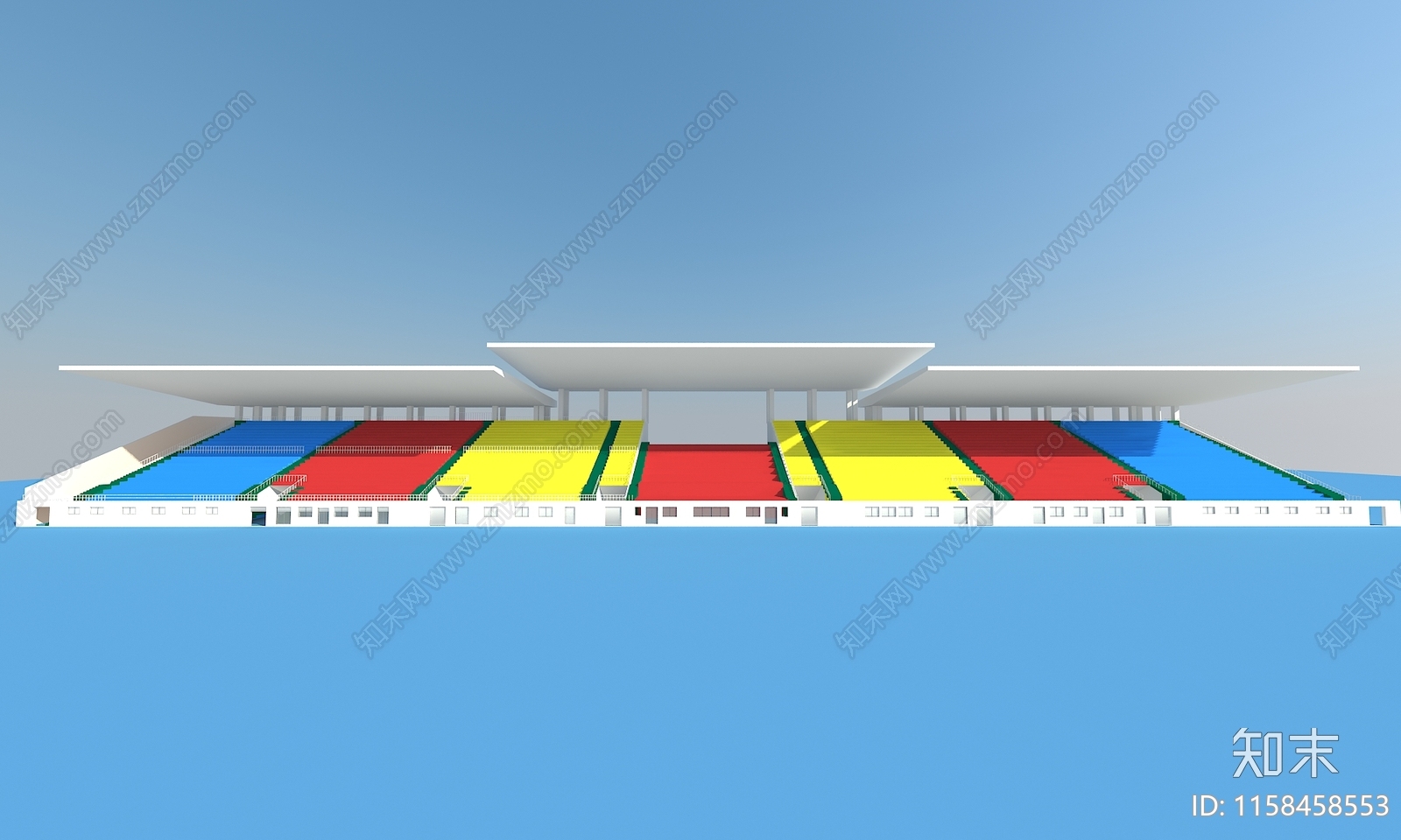 现代体育场看台3D模型下载【ID:1158458553】