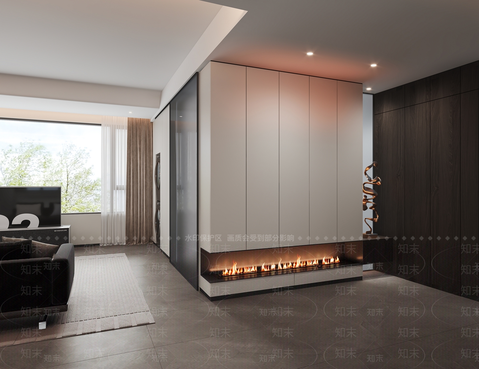 现代入户门厅3D模型下载【ID:1158460846】