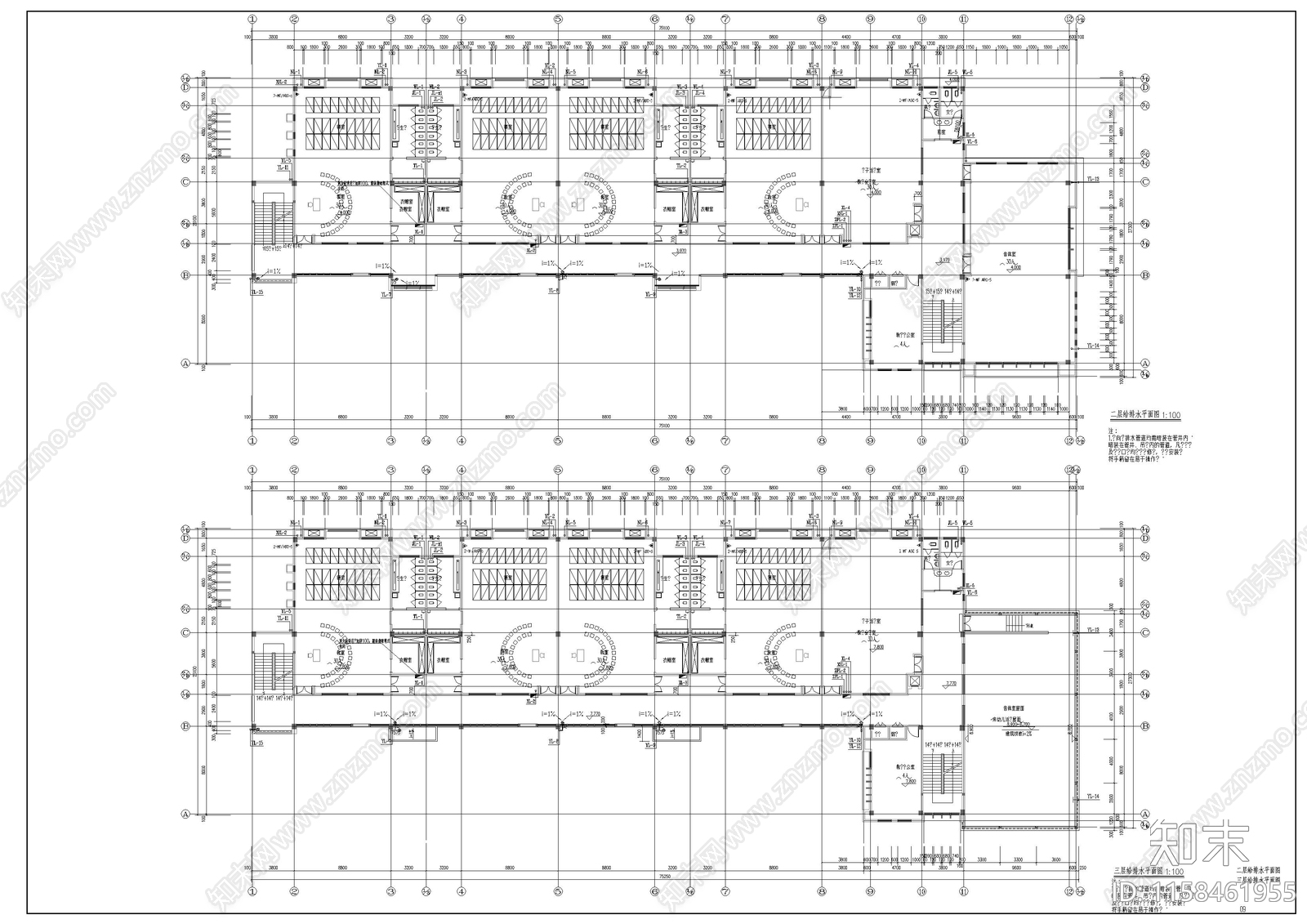 幼儿园建筑给排水施工图下载【ID:1158461955】