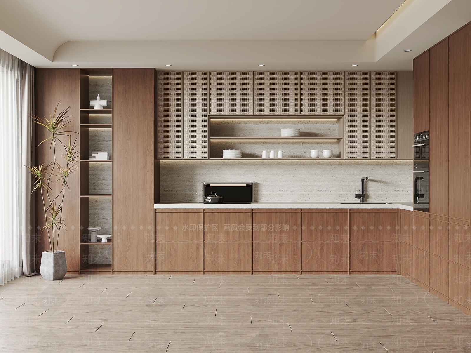 侘寂橱柜3D模型下载【ID:1158464551】