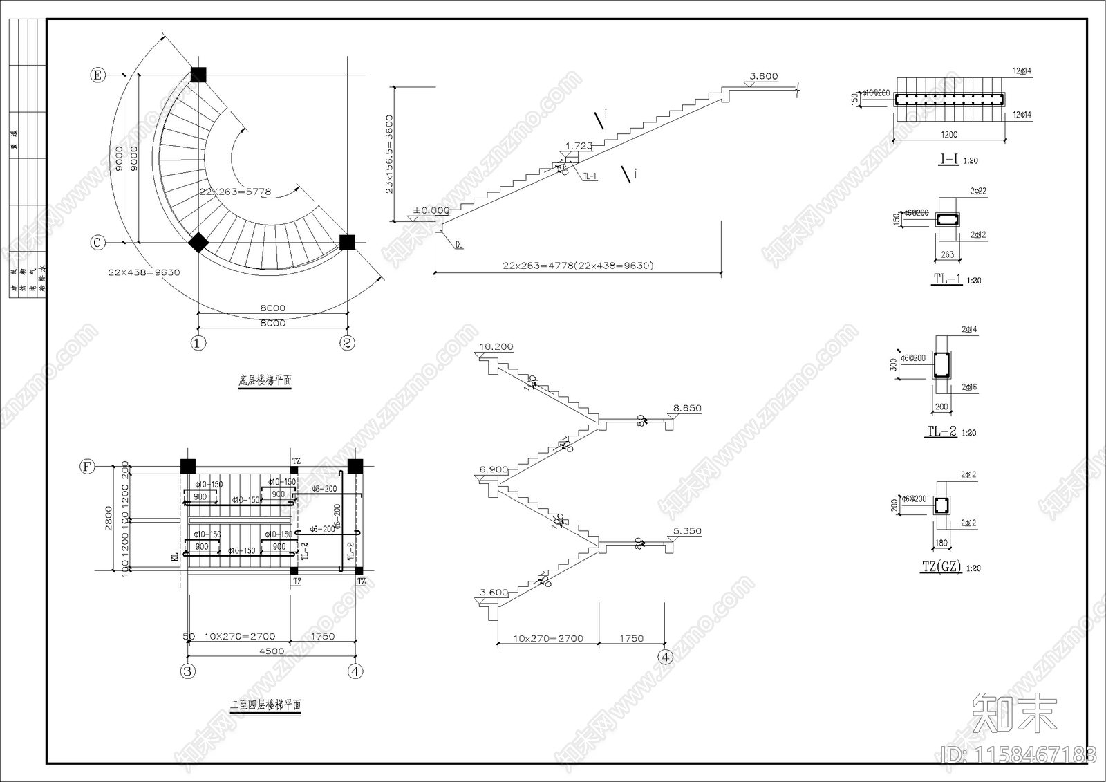 闽南特色别墅建筑设计方案图cad施工图下载【ID:1158467183】