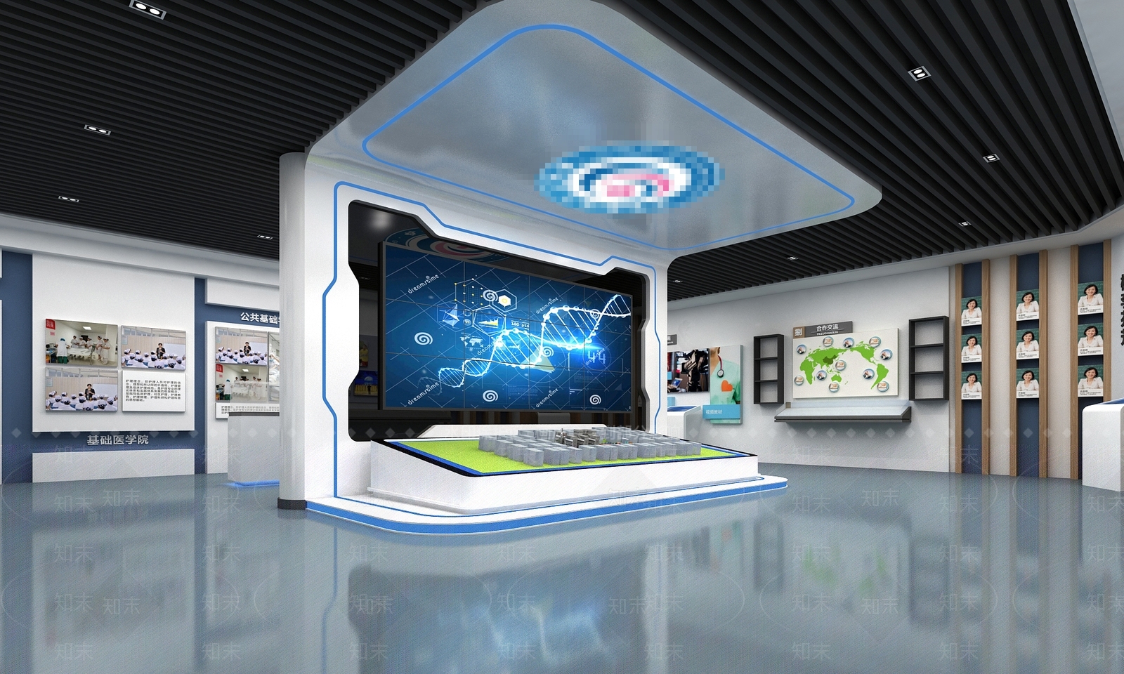 现代校史馆3D模型下载【ID:1158468537】