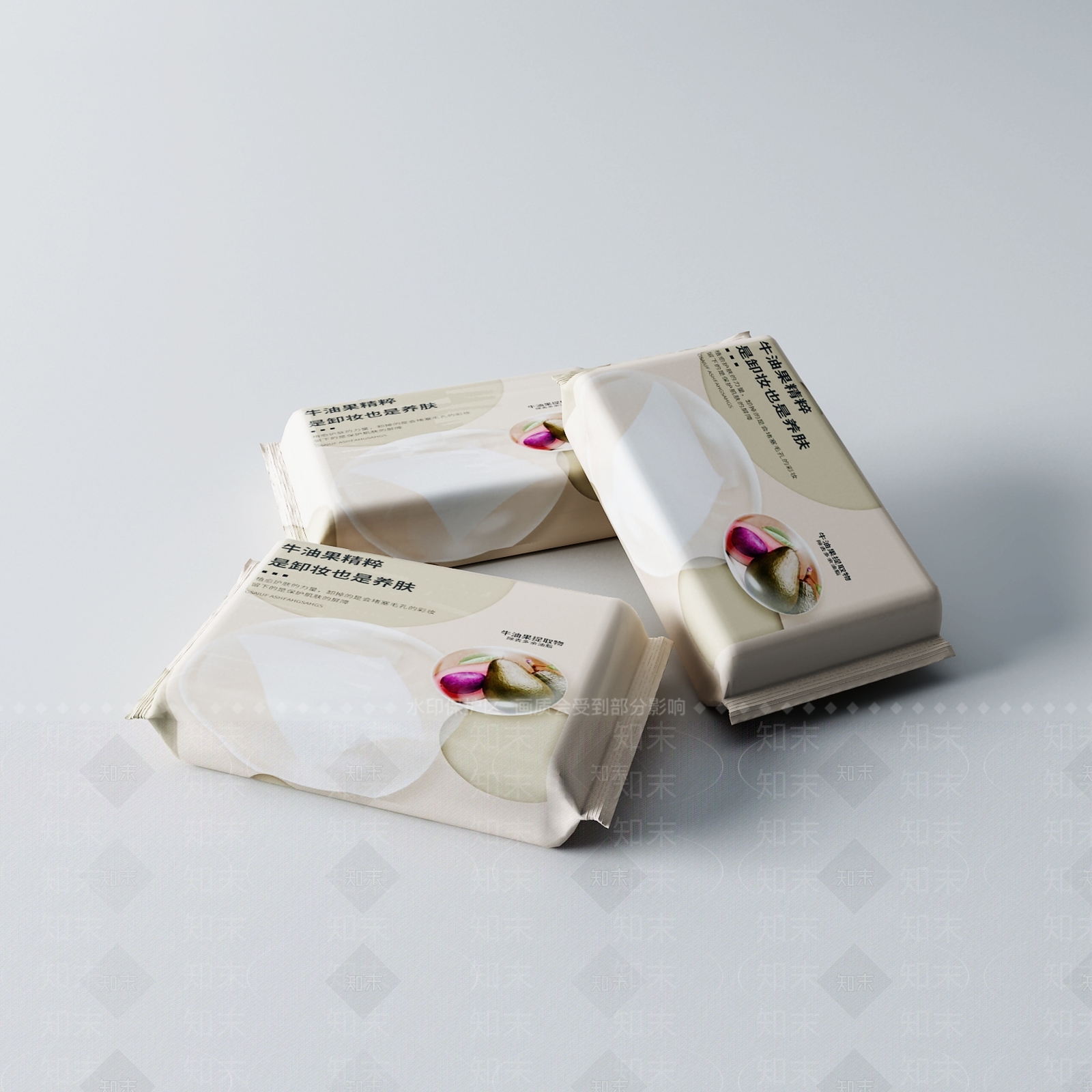 现代卸妆湿巾3D模型下载【ID:1158470857】