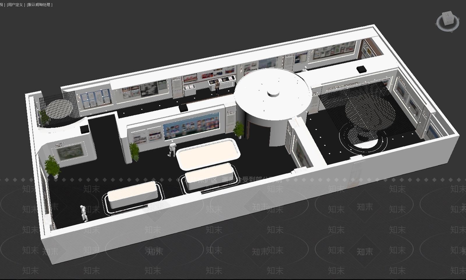 学校校史馆3D模型下载【ID:1158471408】