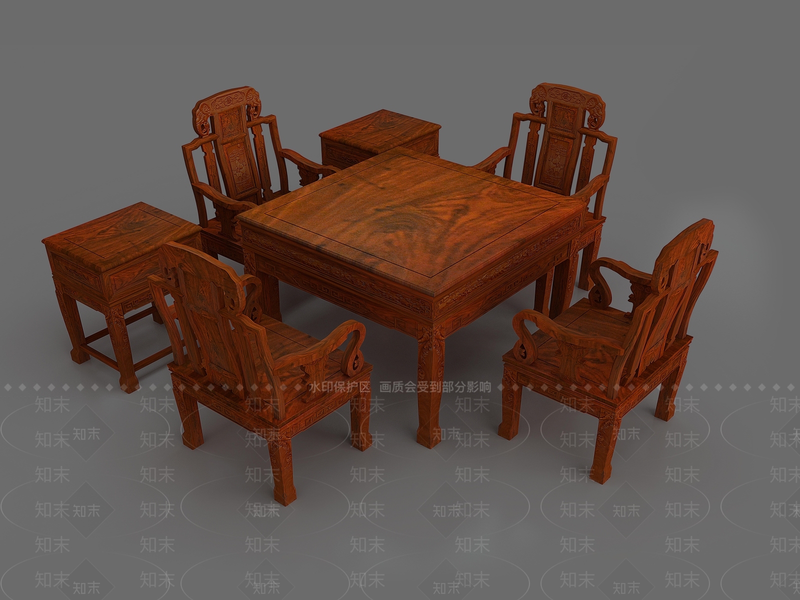 现代大三元麻将台3D模型下载【ID:1158474096】
